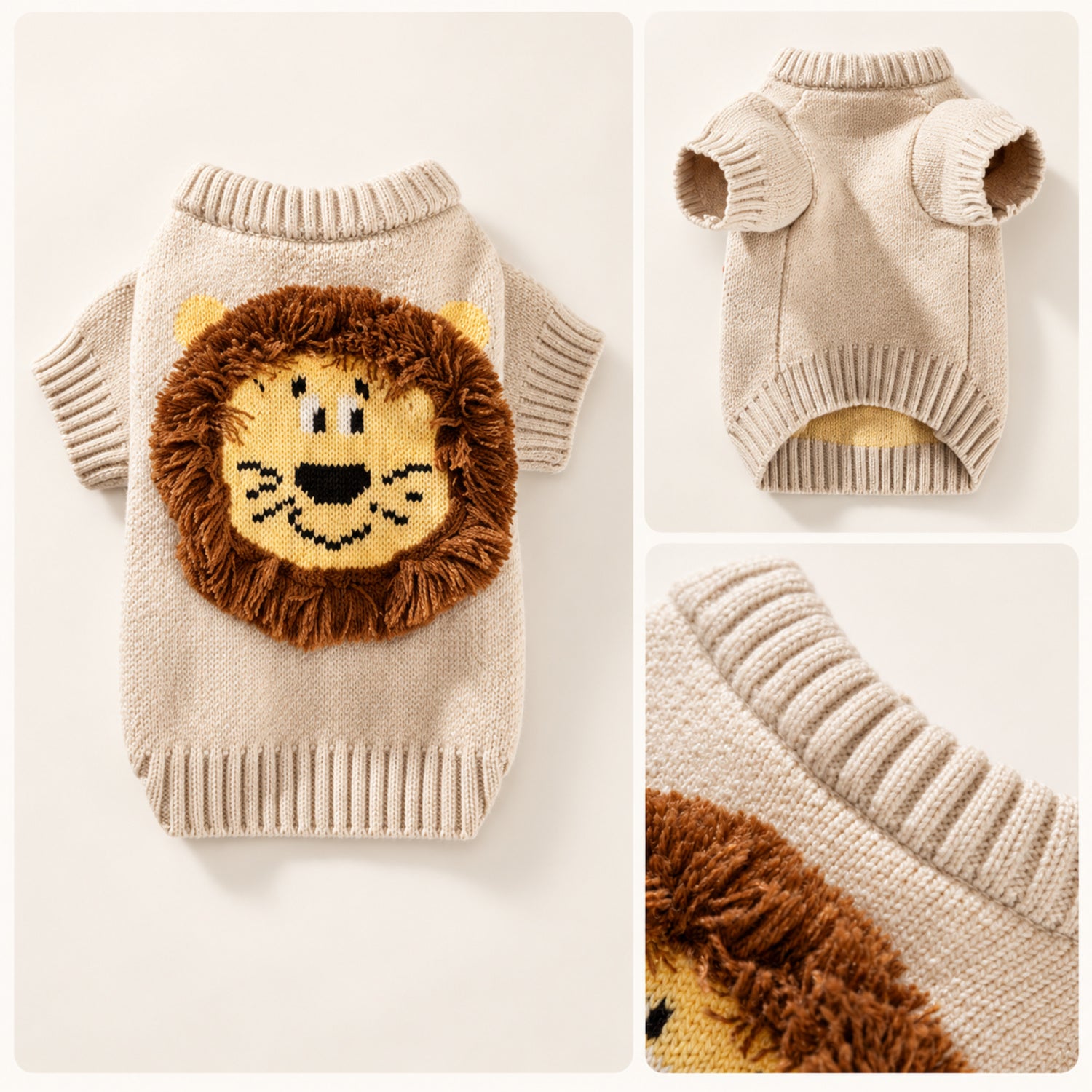 Lion Dog Jumper | Cosy Autumn & Winter Wear