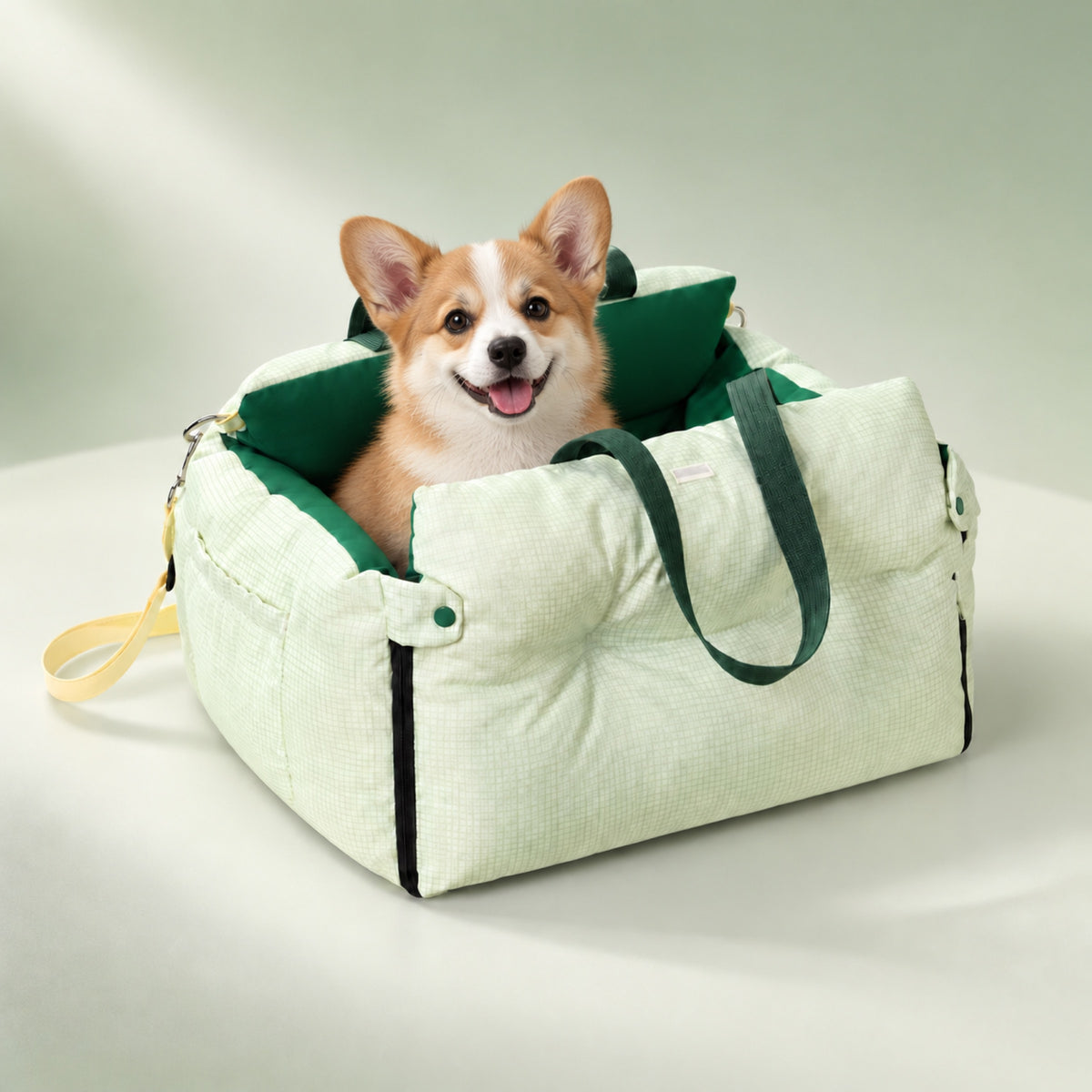 Easy-Clean Pet Car Seat & Bed for Small Dogs & Cats