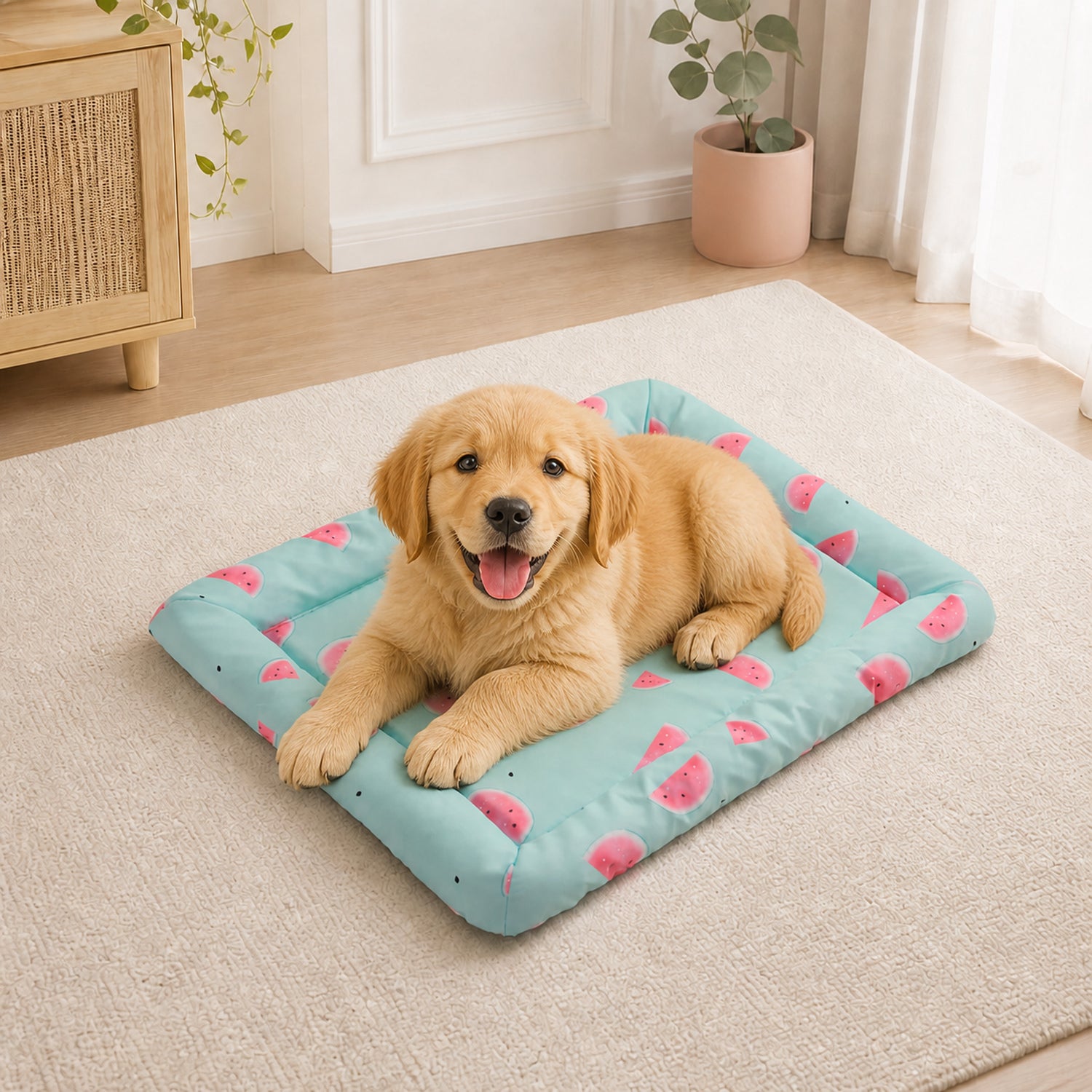 Waterproof Rectangular Pet Mat | Dog & Cat Bed | Easy-to-Clean Cushion