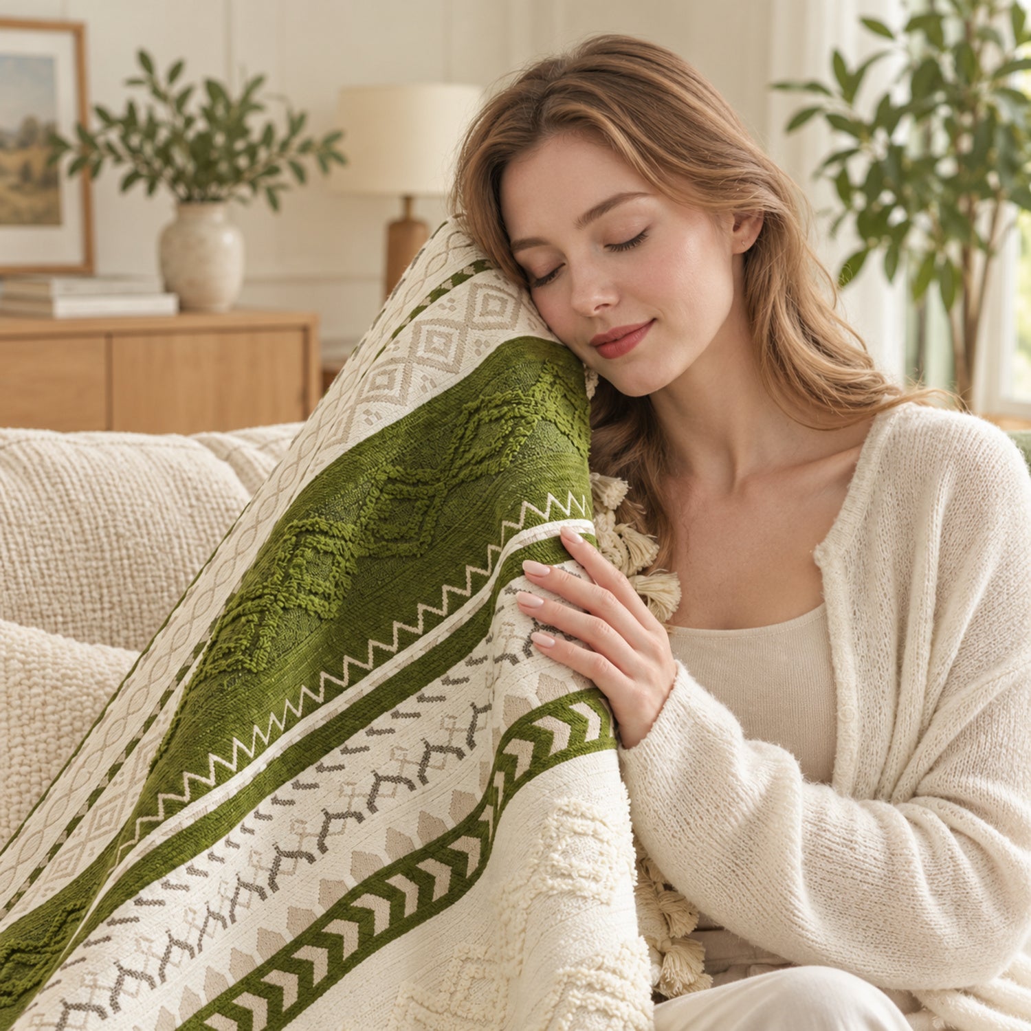 Heritage Chenille Sofa Cover | Non-Slip & Machine Washable