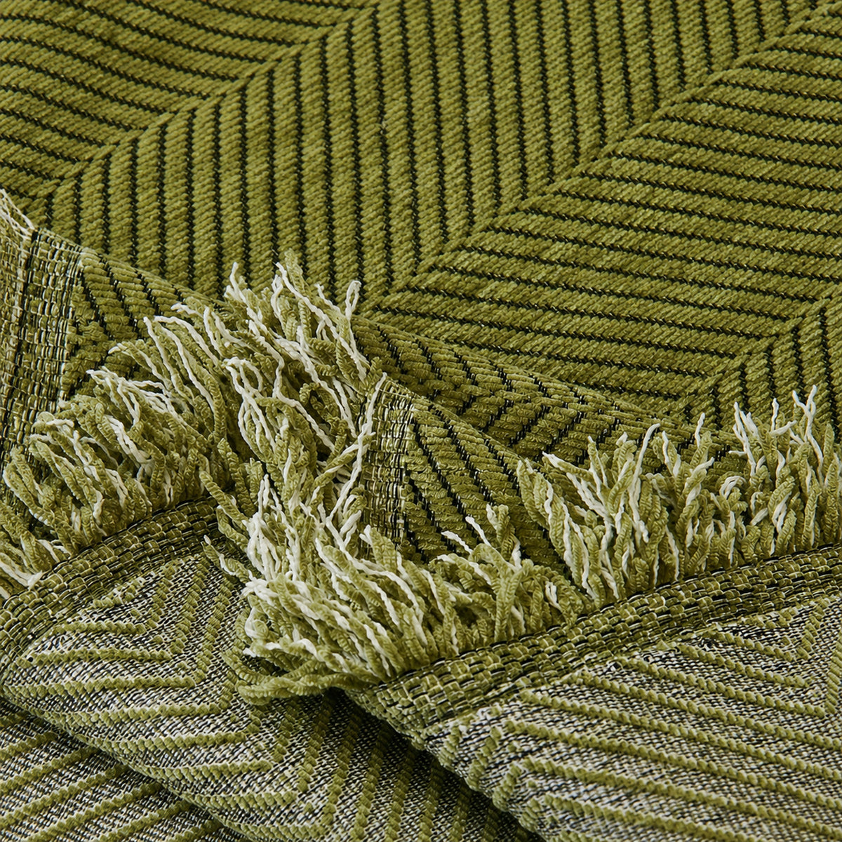 Herringbone Chenille Sofa Throw | Machine-Washable All-Season Sofa Protector