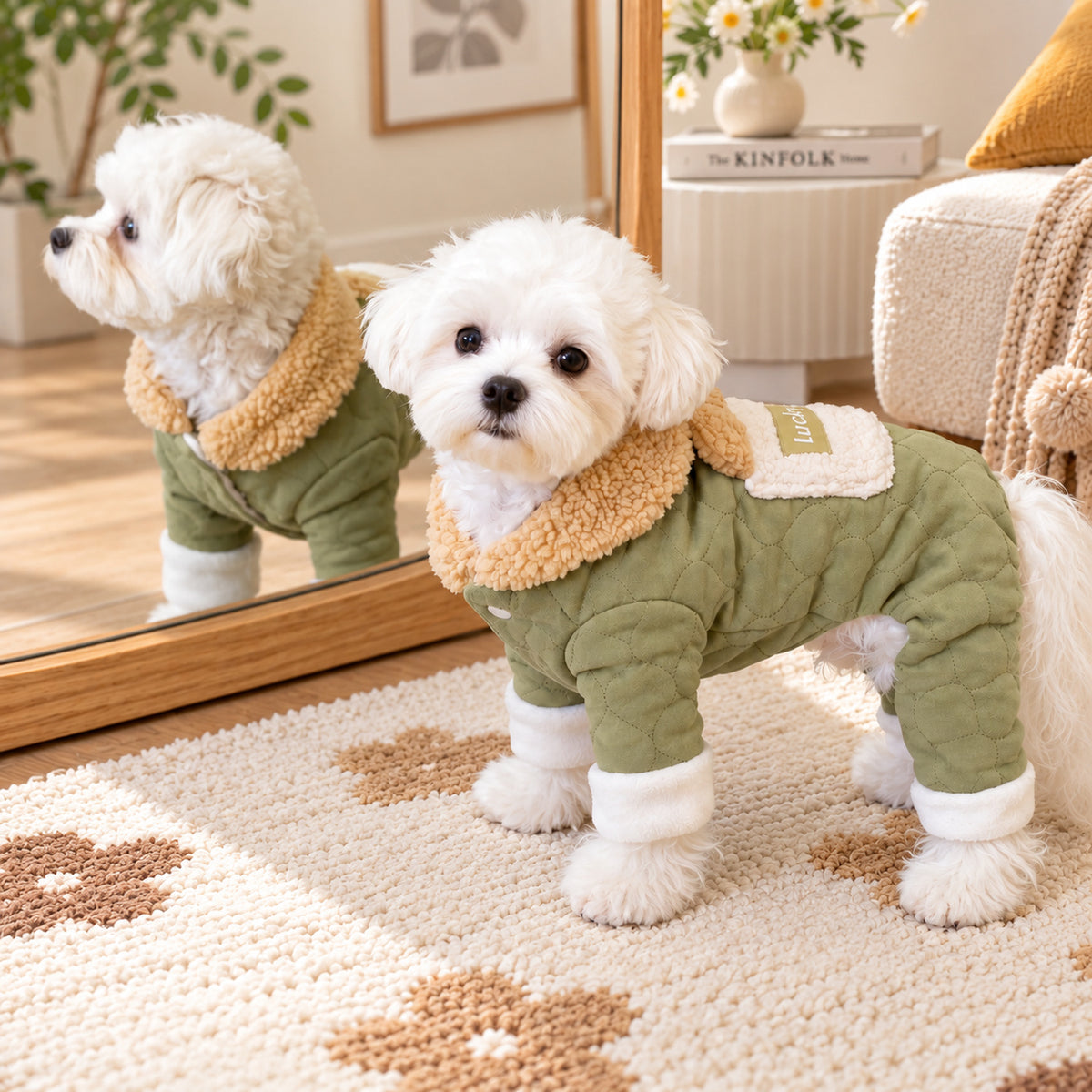 Teddy Sherpa Dog Jumper | Warm Fleece Pet Sweater