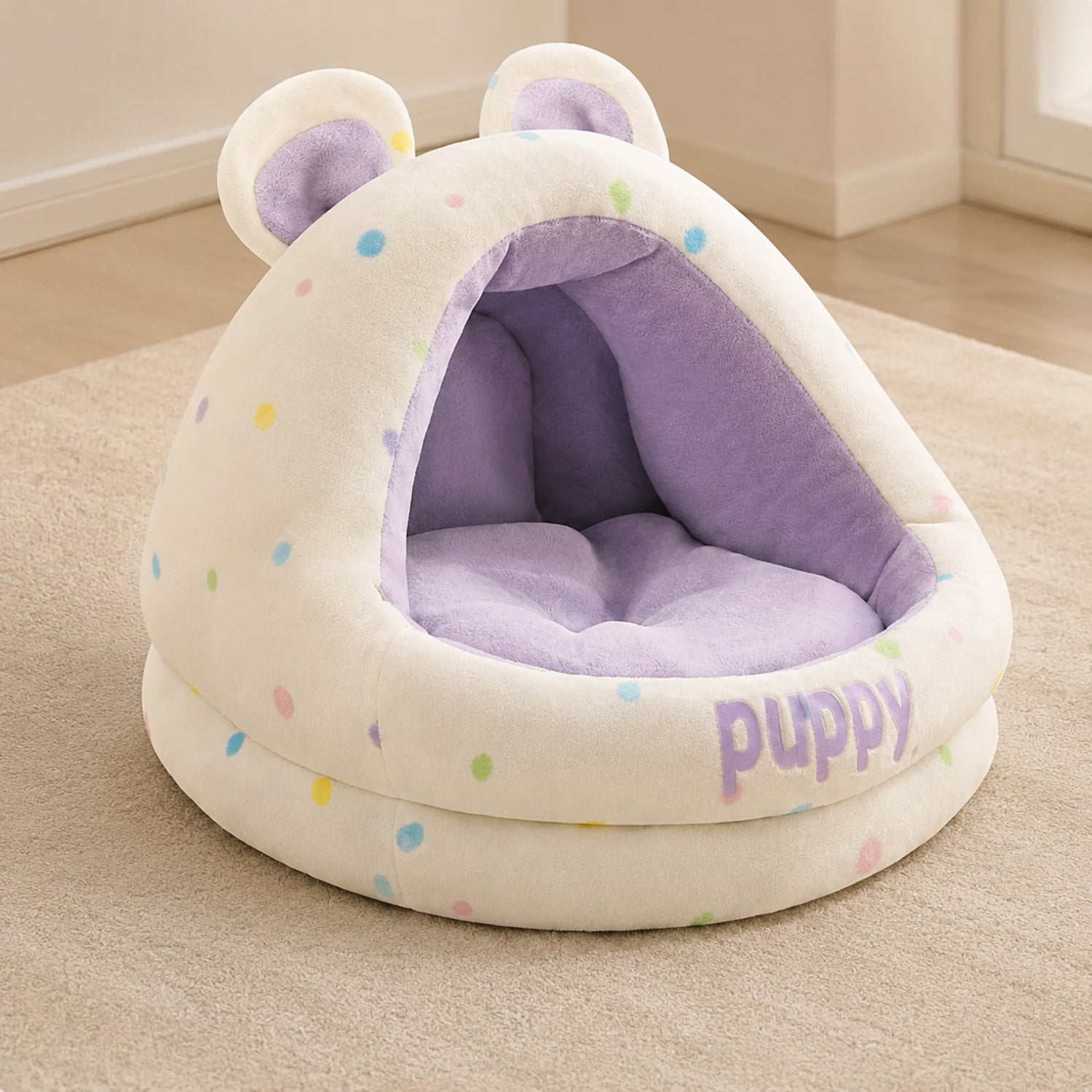 Puppy Pod Pet House | Cosy Bed with Washable Removable Cushion