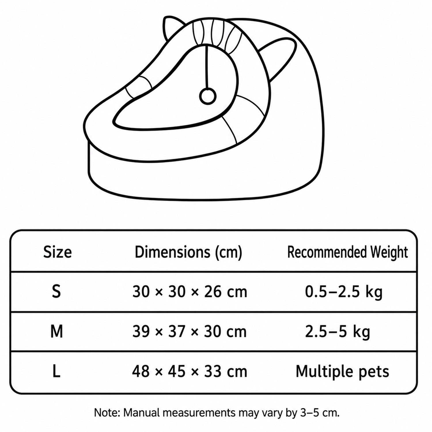 Foldable Cat House | Washable Enclosed Bed | Anti-Slip Base