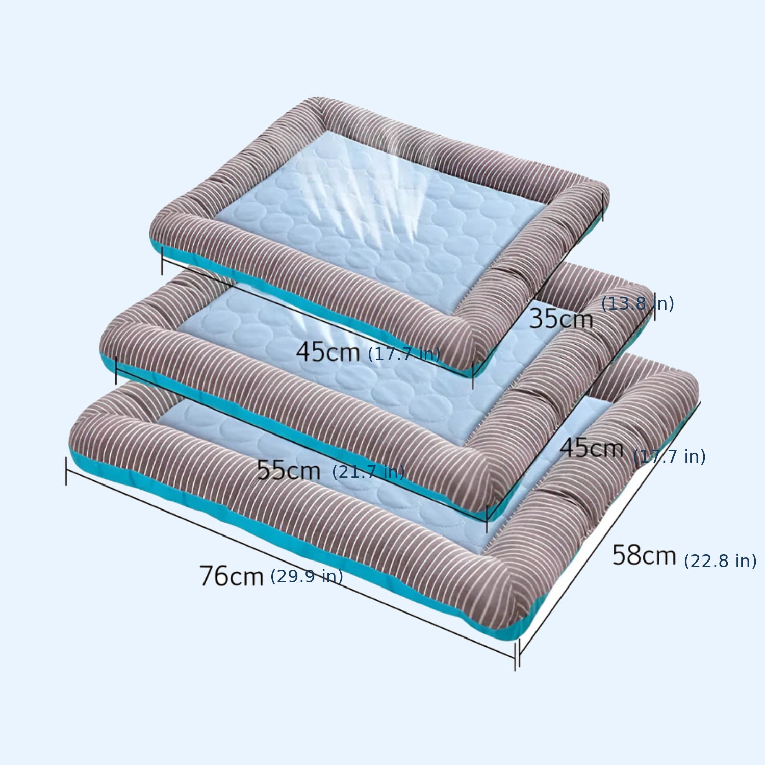 Cooling Dog Mat | Breathable Fabric Bed | Raised Sides | Summer Heat Relief | Woofing Deals