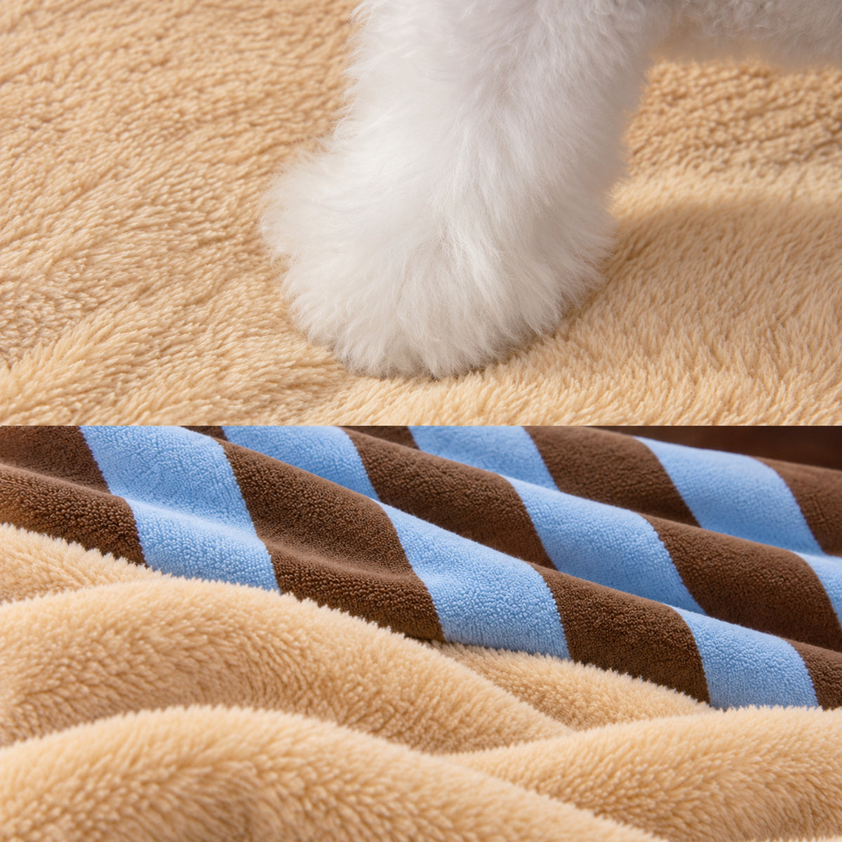 Circus Tent Dog Bed | Plush Pet Cave with Removable Cushion