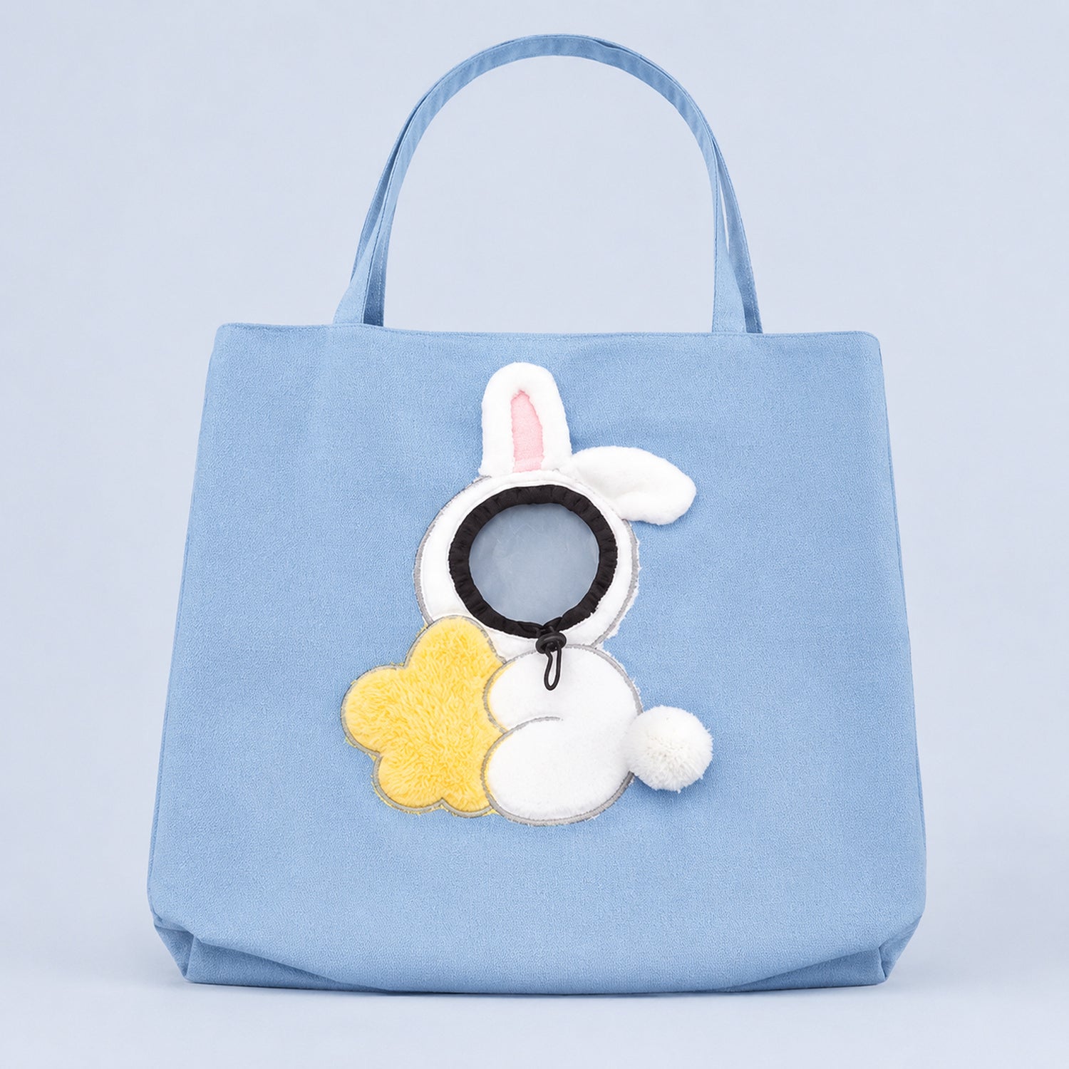 Novelty Pet Carrier Tote | Canvas Shoulder Bag | Adjustable Opening & Safety Clip