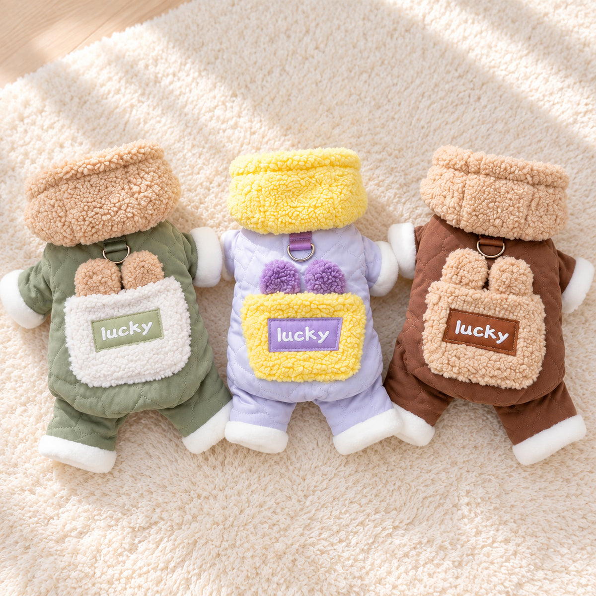Teddy Sherpa Dog Jumper | Warm Fleece Pet Sweater