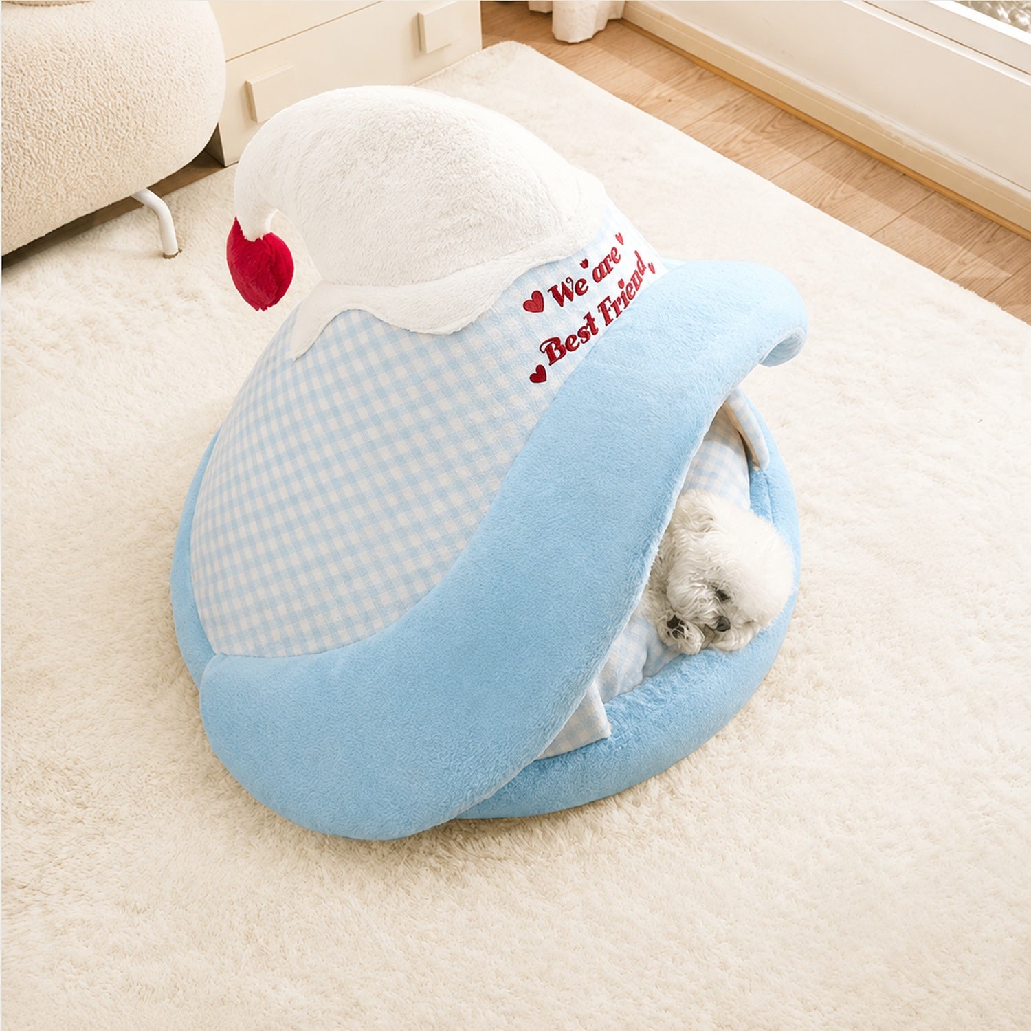 Witch Hat Pet House | Warm Enclosed Bed | Non-Slip Hideaway for Cats & Small Dogs