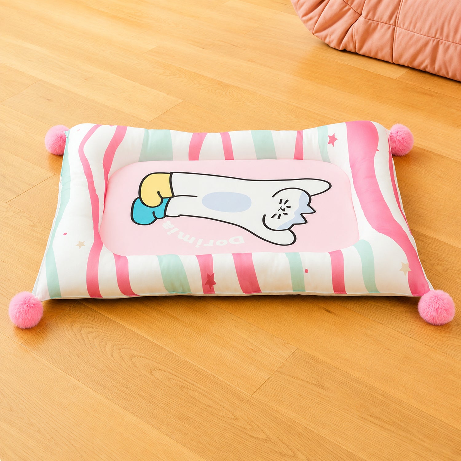 Playful Pals Pet Mat | Cotton Filled Waterproof Non-Slip | Dog & Cat Bed