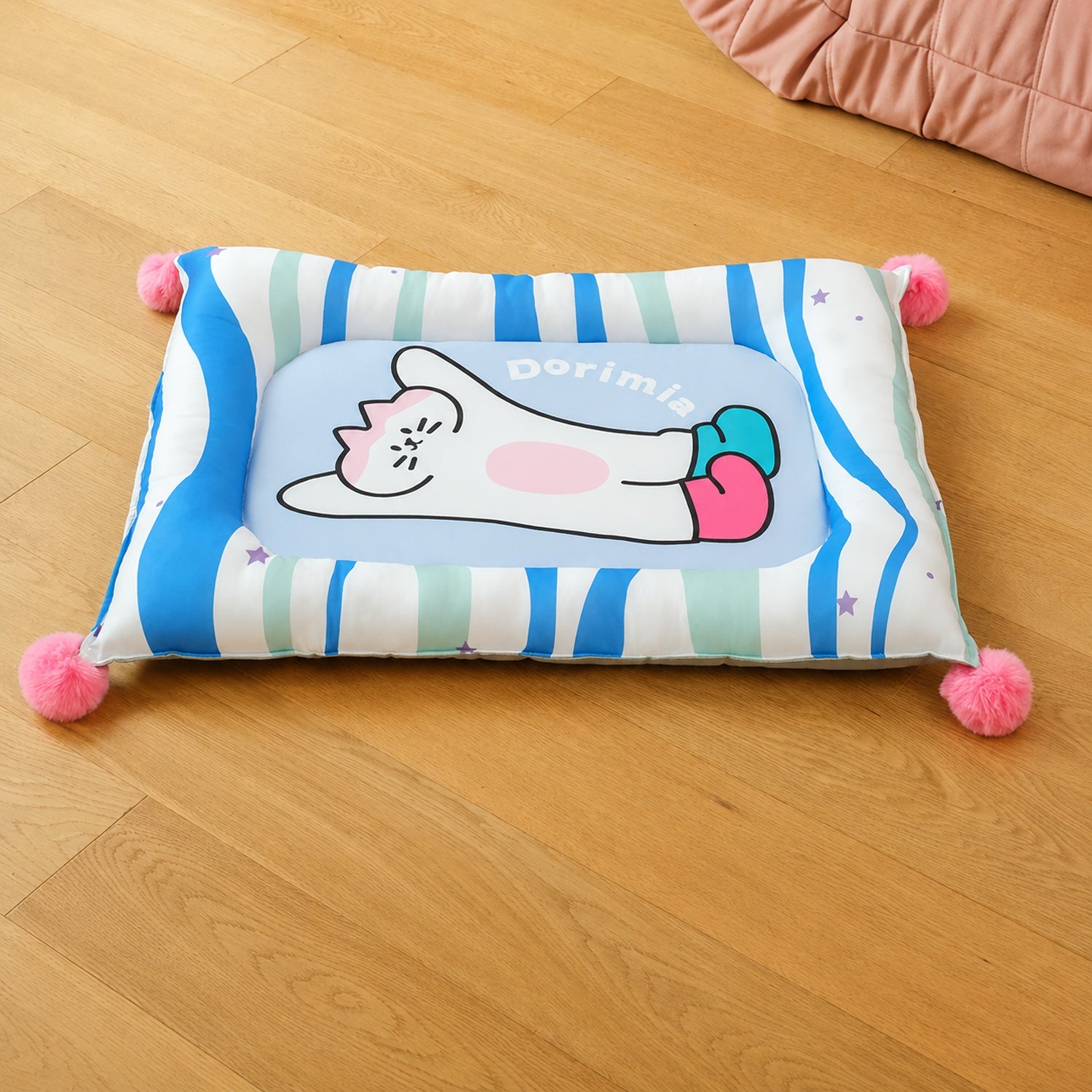 Playful Pals Pet Mat | Cotton Filled Waterproof Non-Slip | Dog & Cat Bed
