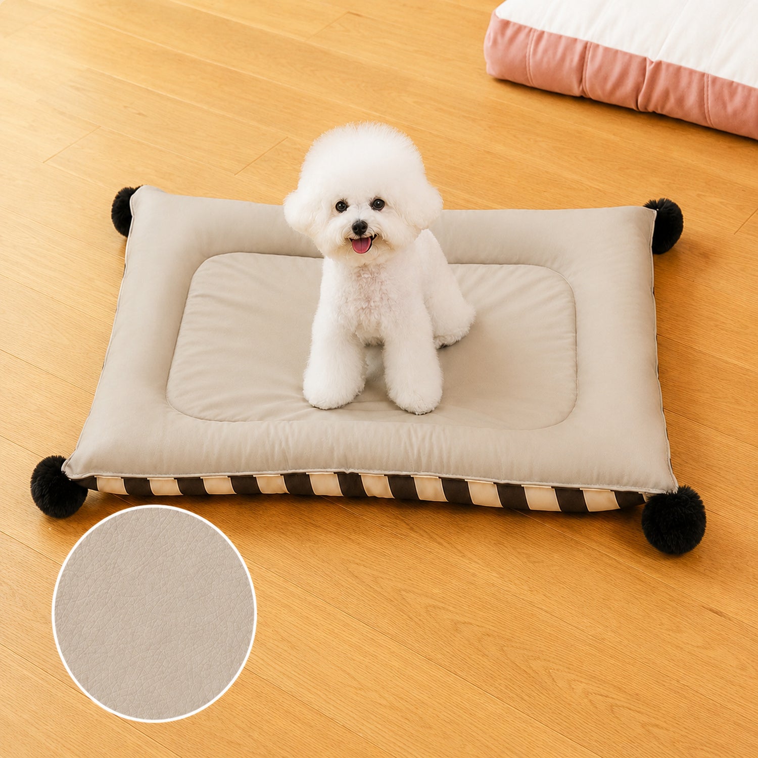Playful Pals Pet Mat | Cotton Filled Waterproof Non-Slip | Dog & Cat Bed
