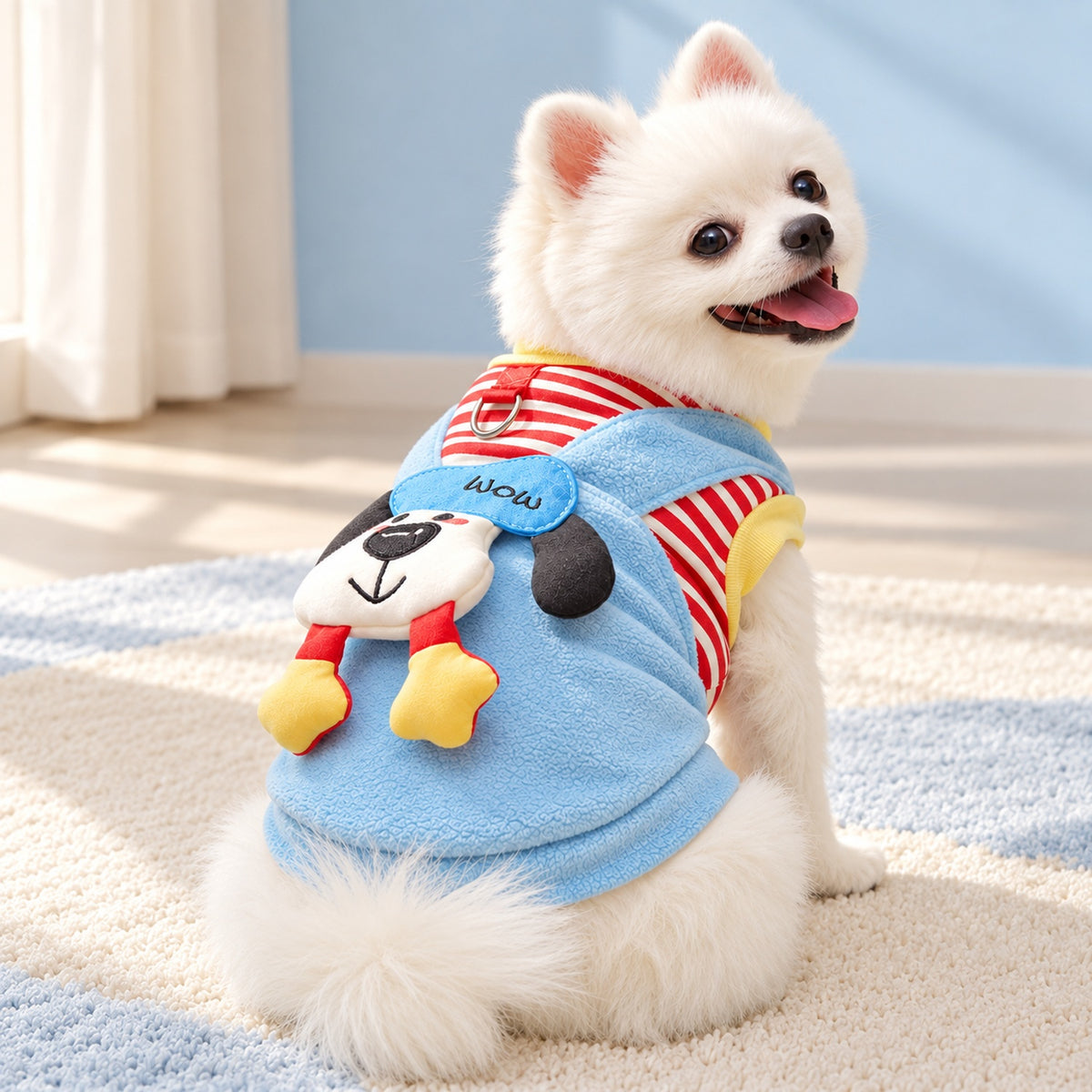 Dog Jumper | Sailor Pup | Cosy Striped Pet Clothing for Autumn & Winter