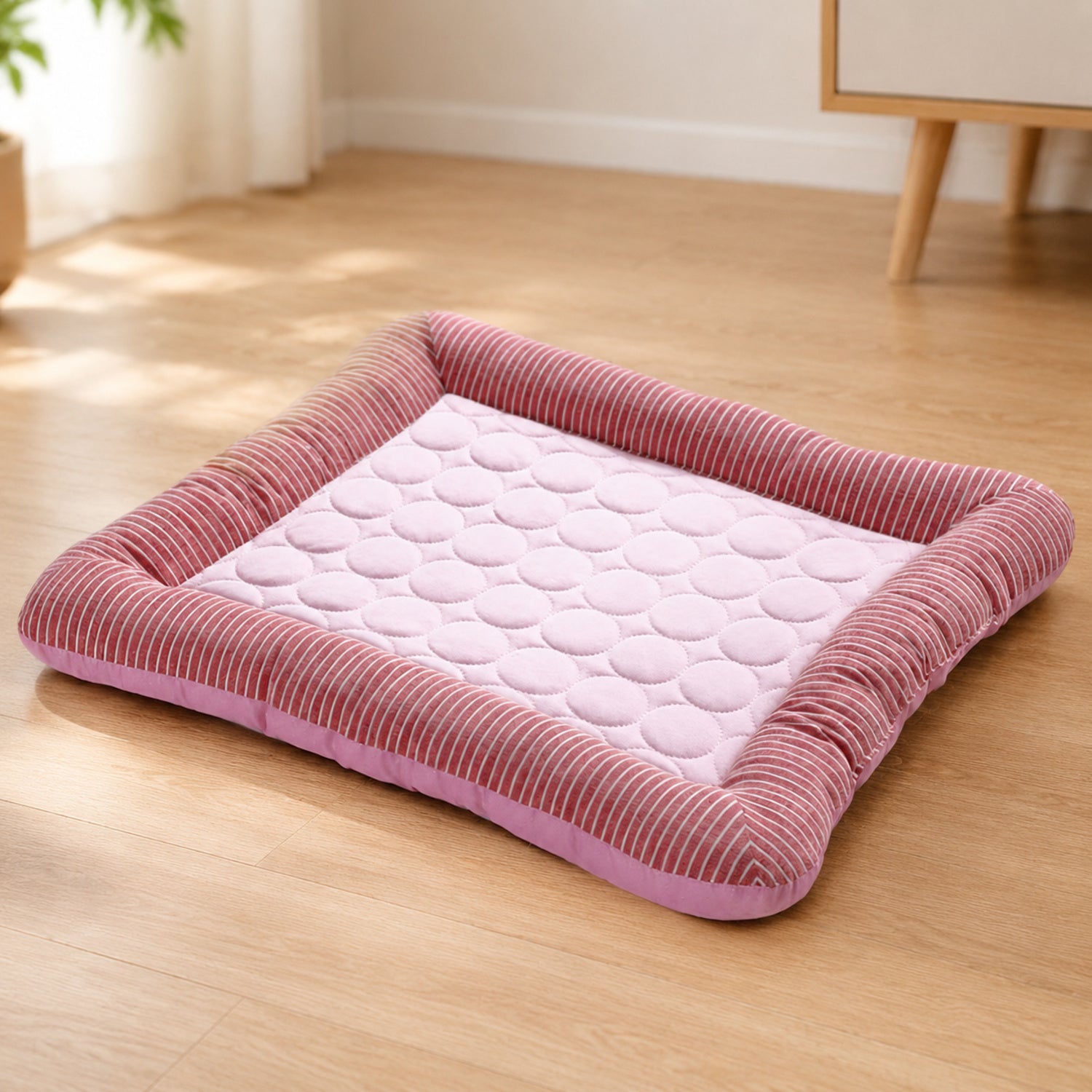 Cooling Dog Mat | Breathable Fabric Bed | Raised Sides | Summer Heat Relief | Woofing Deals