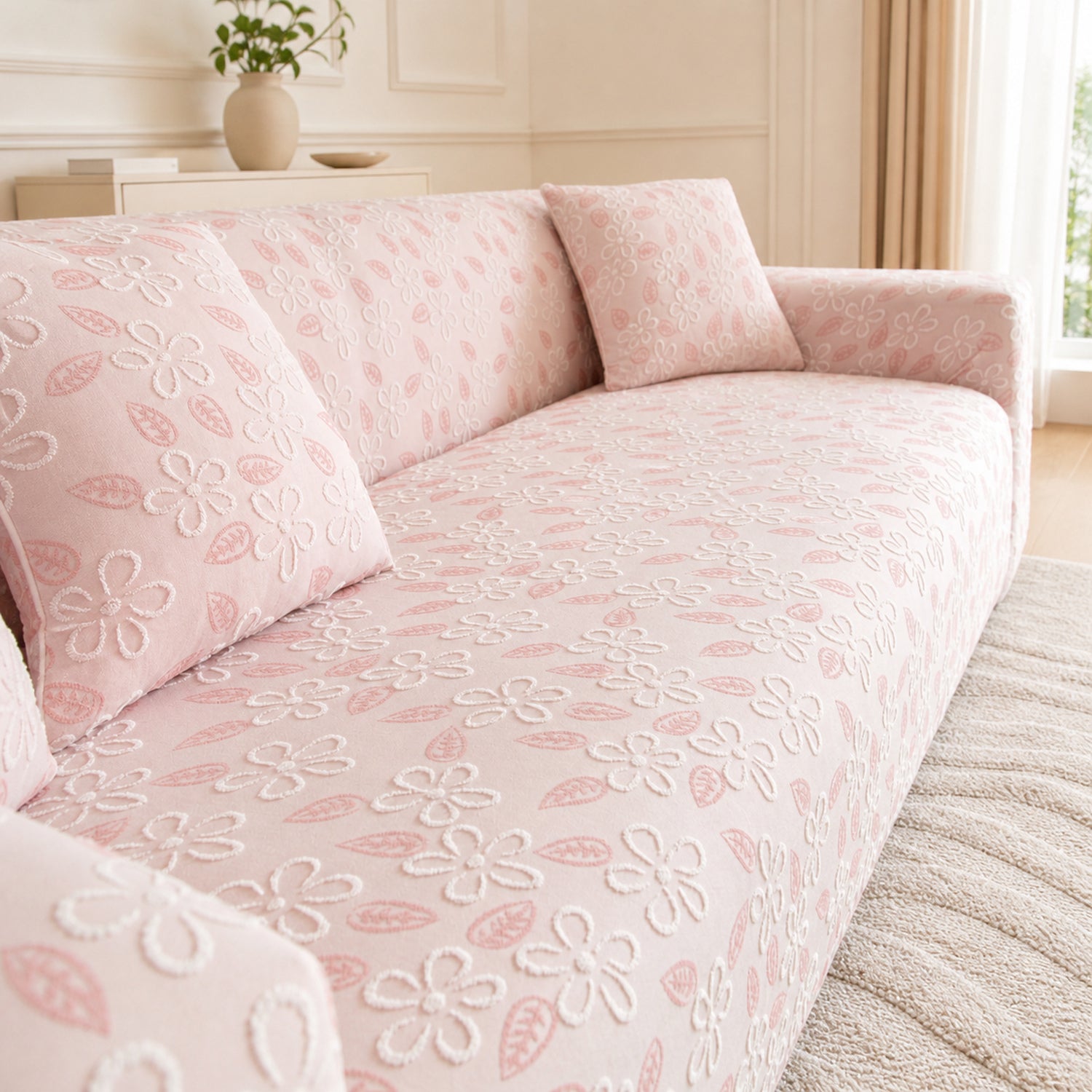 Petal Garden Sofa Protector | Stretch Full-Coverage Elasticated Cover
