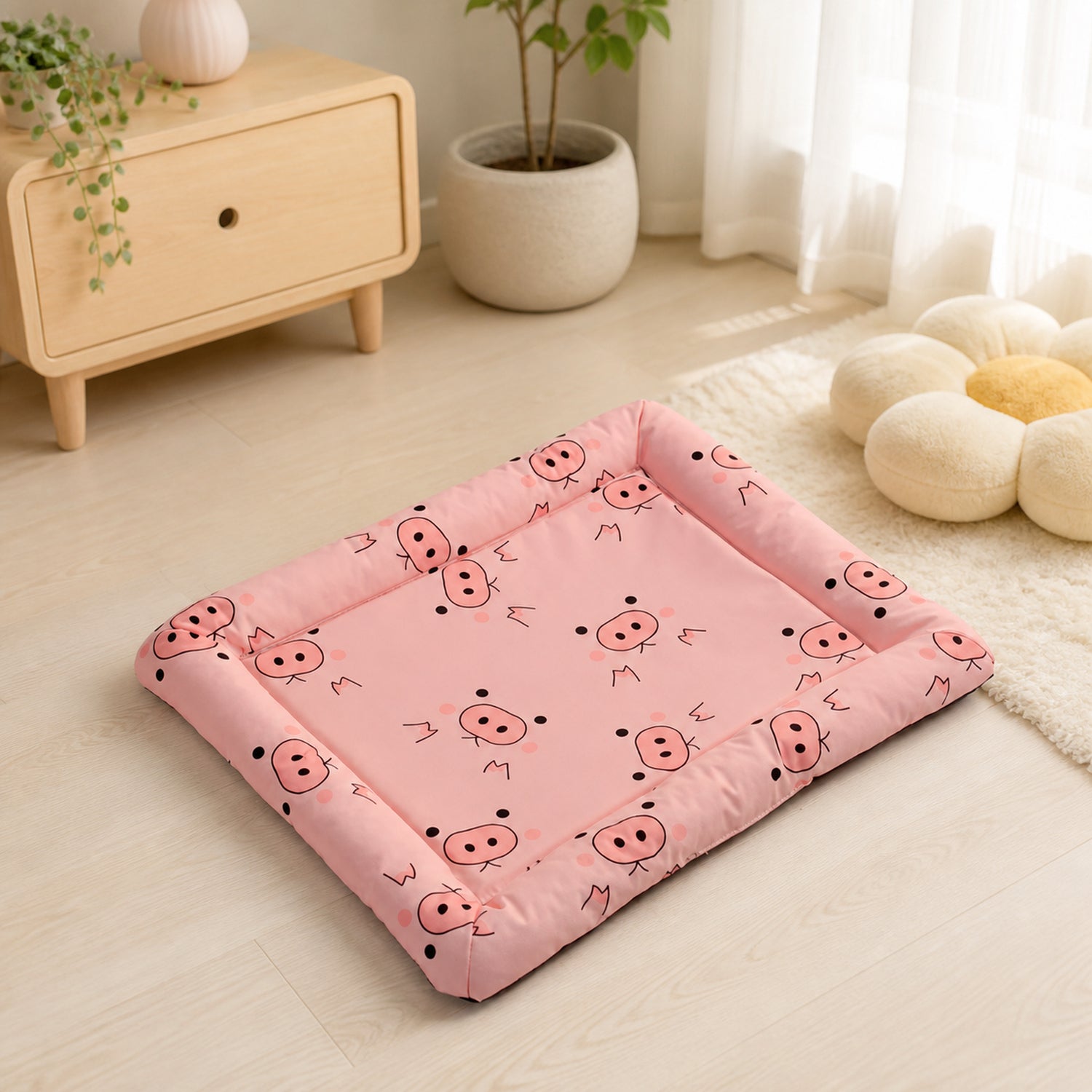 Waterproof Rectangular Pet Mat | Dog & Cat Bed | Easy-to-Clean Cushion