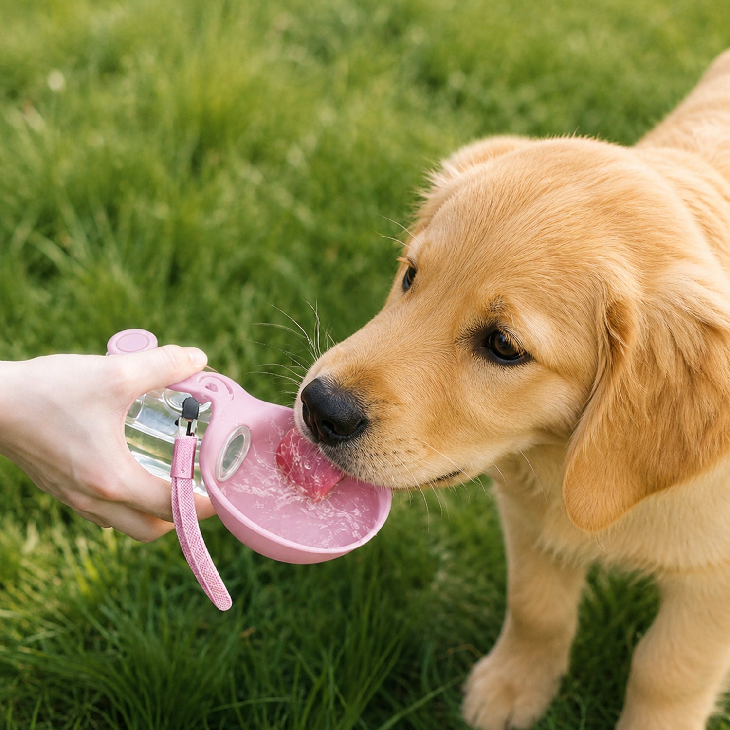Foldable Dog Water Bottle | Collapsible Silicone Drinking Cup | 285 ml Capacity