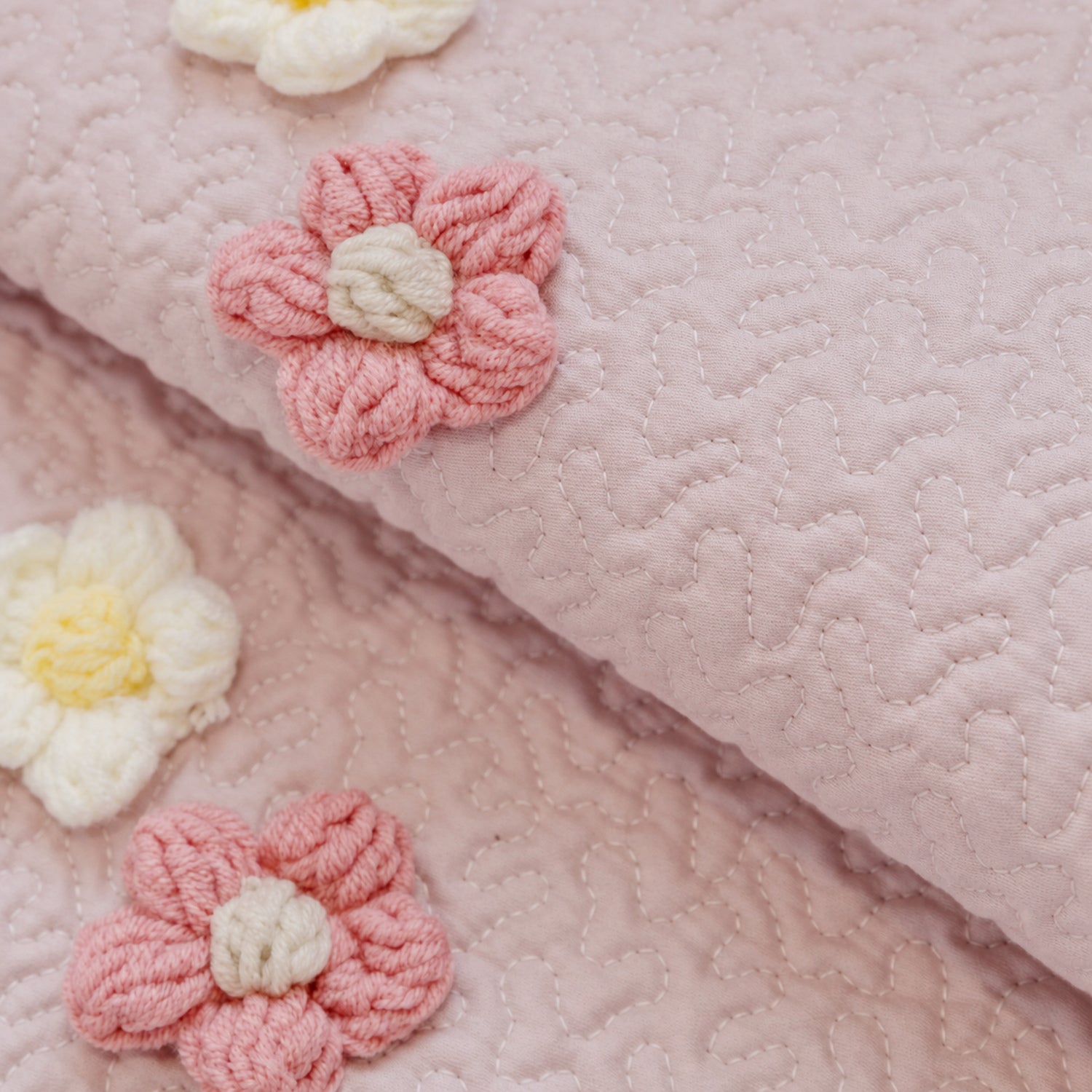 Daisy Ruffle Cotton Sofa Protector | Quilted, Non-Slip & Machine Washable