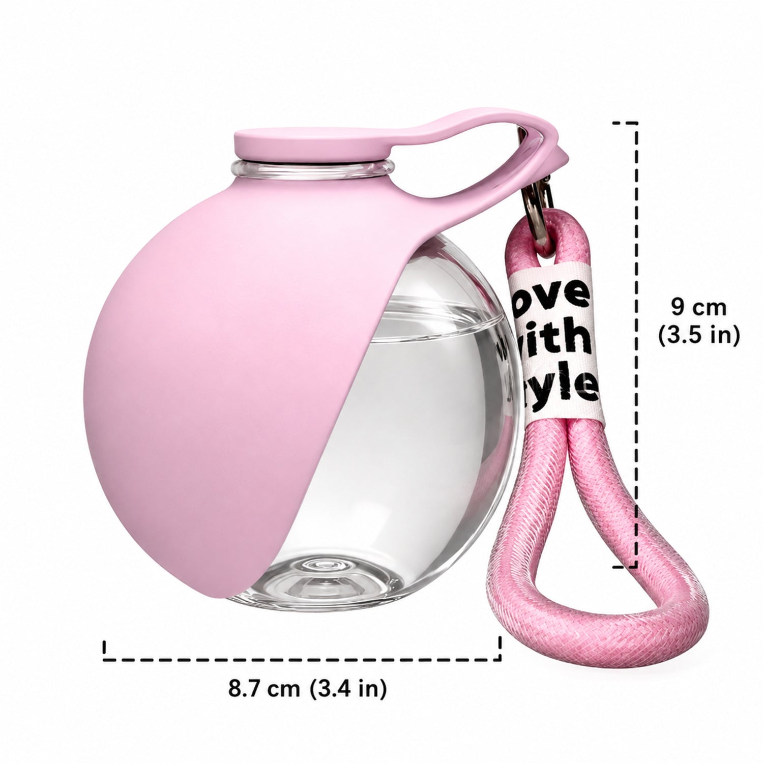 Foldable Dog Water Bottle | Collapsible Silicone Drinking Cup | 285 ml Capacity