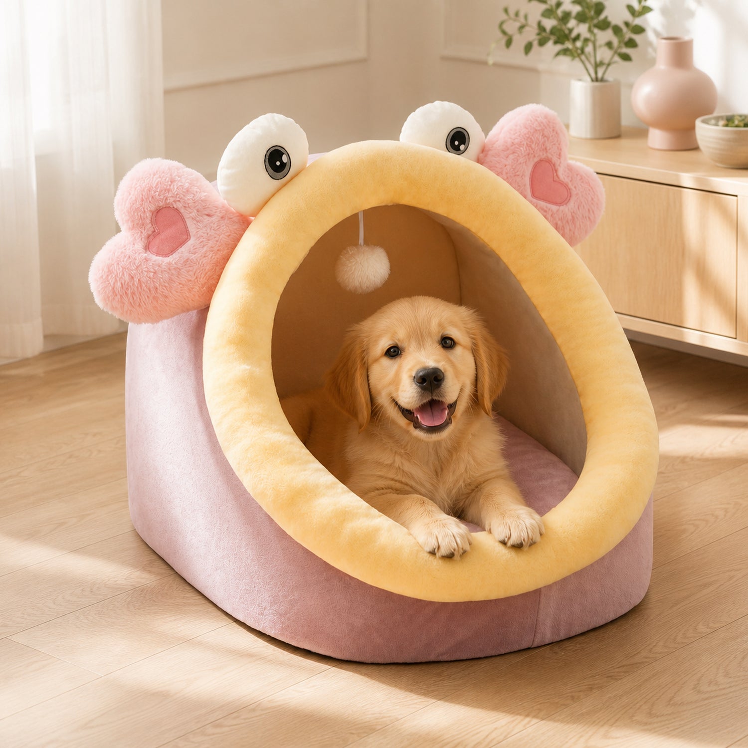Monster Fish Pet House | Plush Washable Bed for Cats & Small Dogs