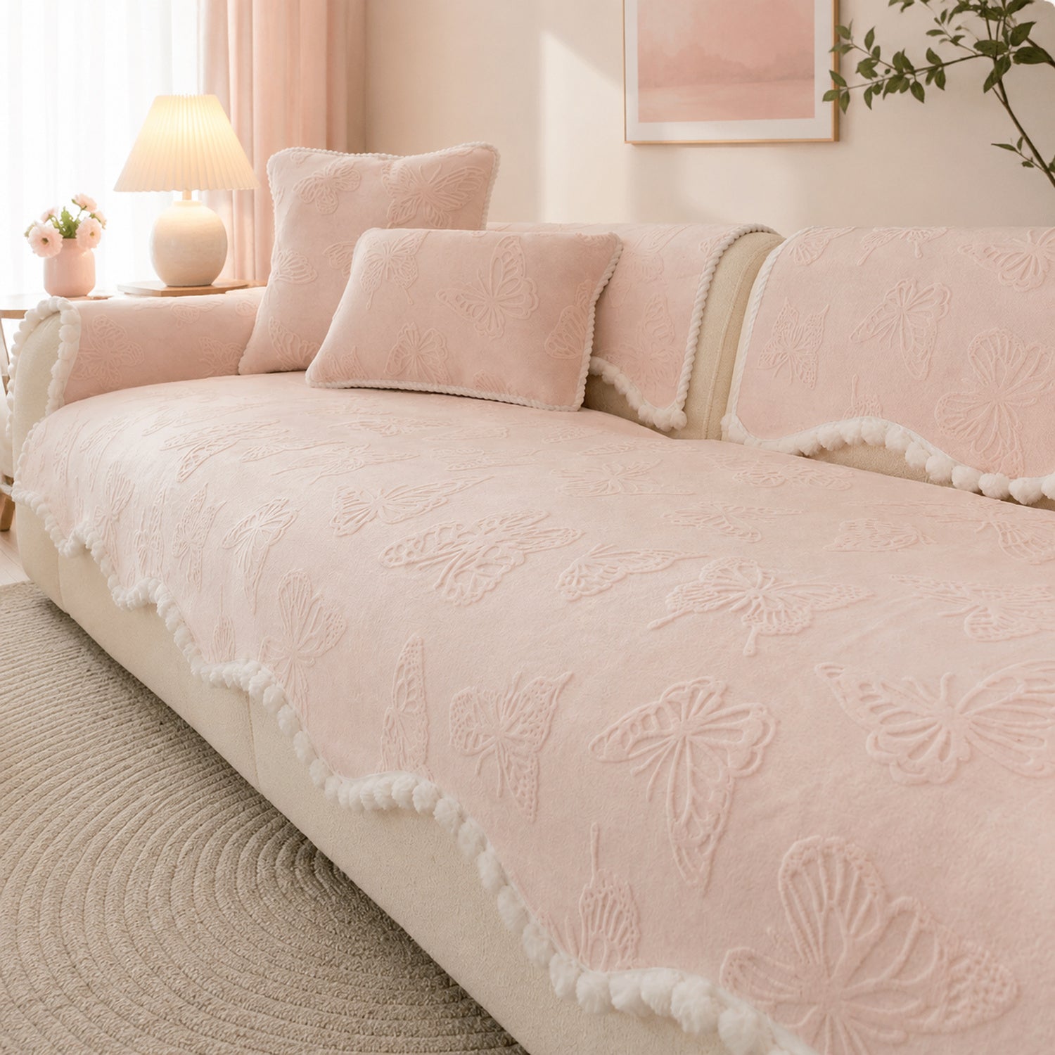 Butterfly Sofa Protector | Soft Non-Slip Washable All-Season Cover