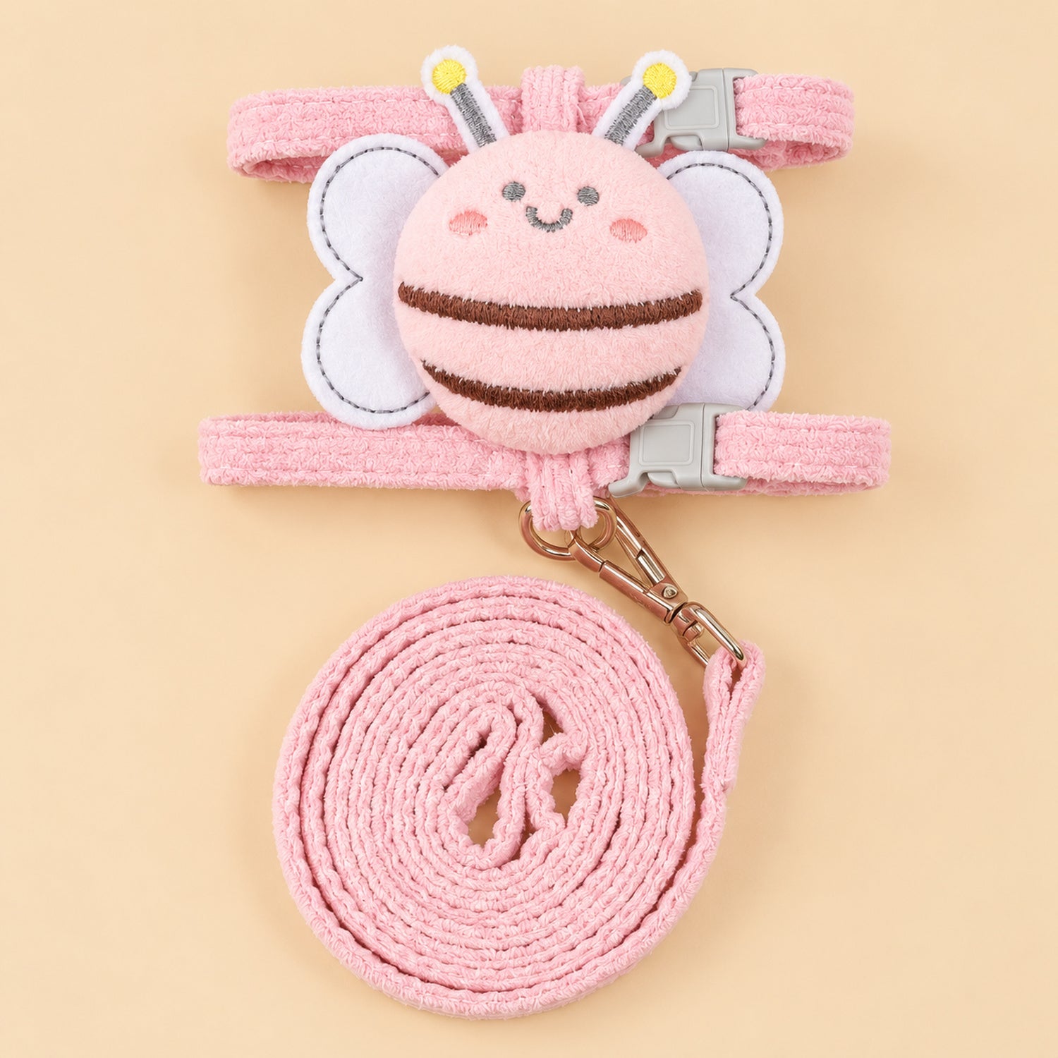 Bee Cat Harness & Lead Set | Adjustable Anti-Escape Fit | Lightweight Walking Set