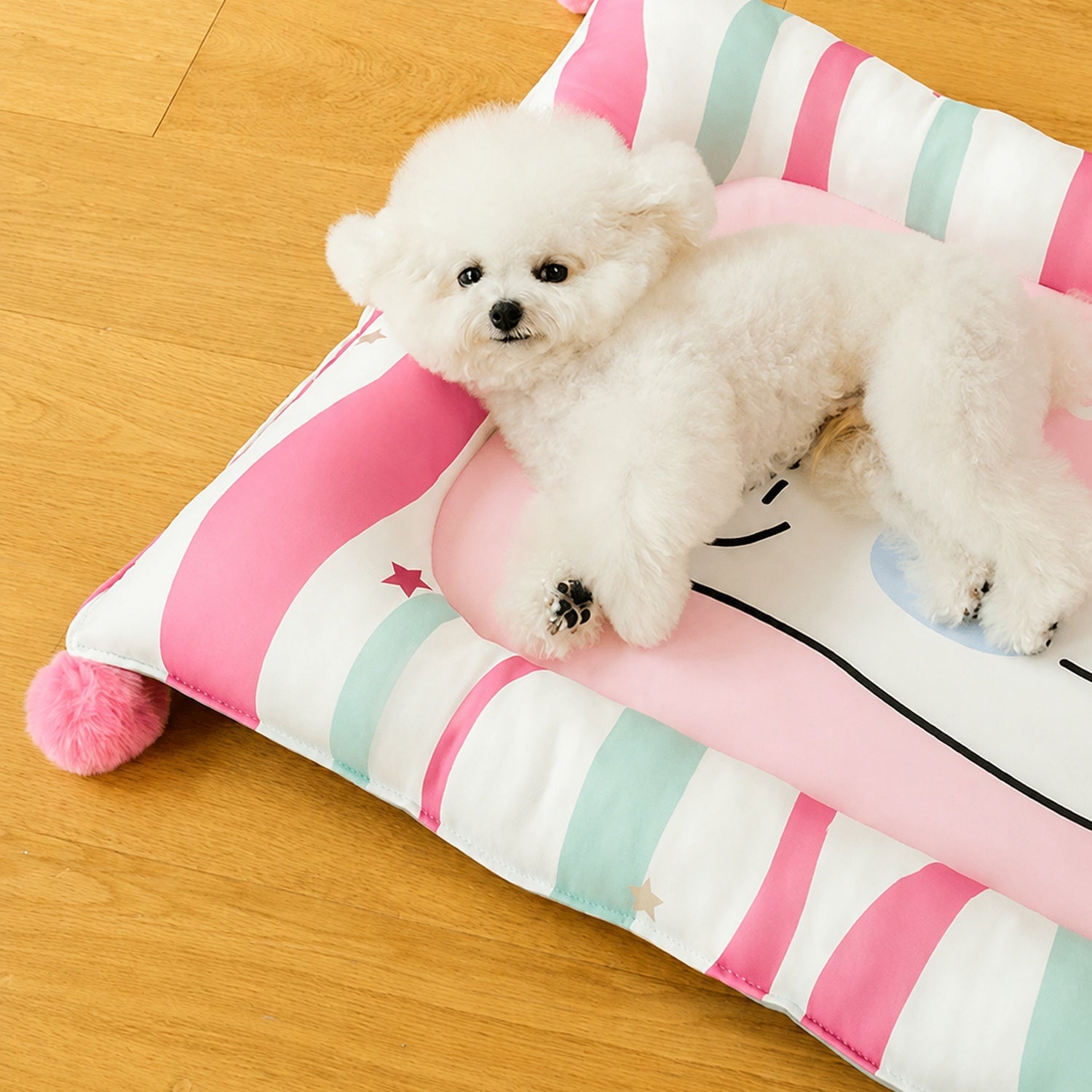 Playful Pals Pet Mat | Cotton Filled Waterproof Non-Slip | Dog & Cat Bed