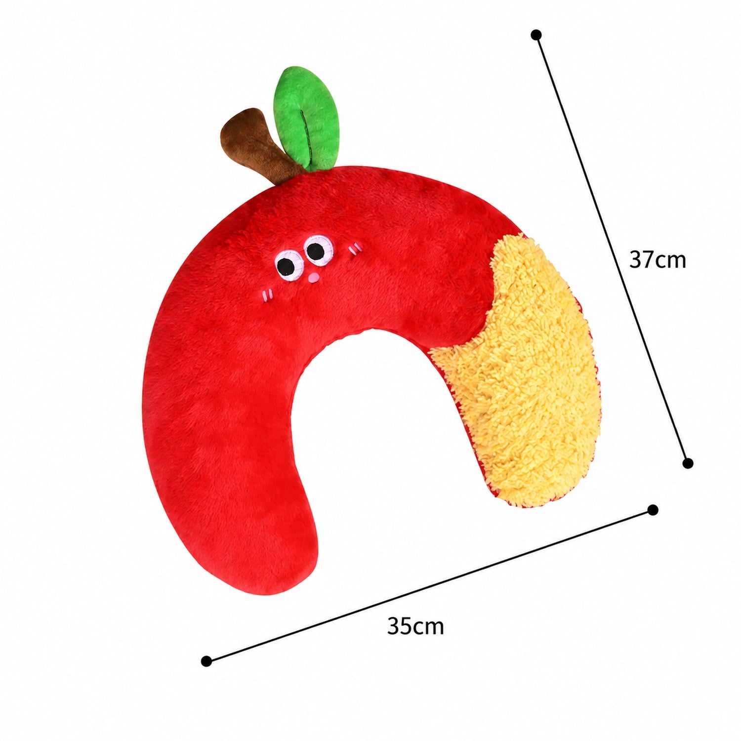 Apple Pet Pillow | Soft Plush Neck Support | Washable Dog & Cat Sleeping Cushion