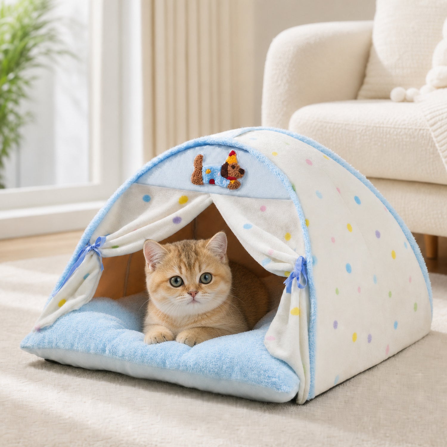 All Season Indoor Pet Tent | Washable Cosy | Cat & Dog Bed