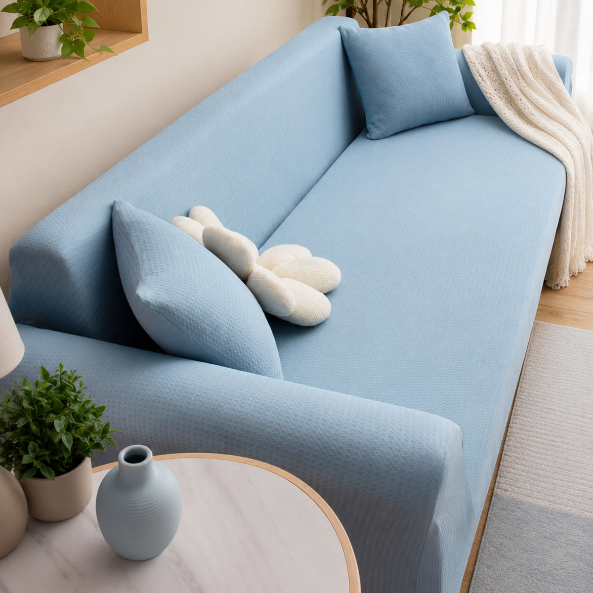 Water-Resistant Stretch Sofa Protector | Full-Wrap Anti-Scratch Cover