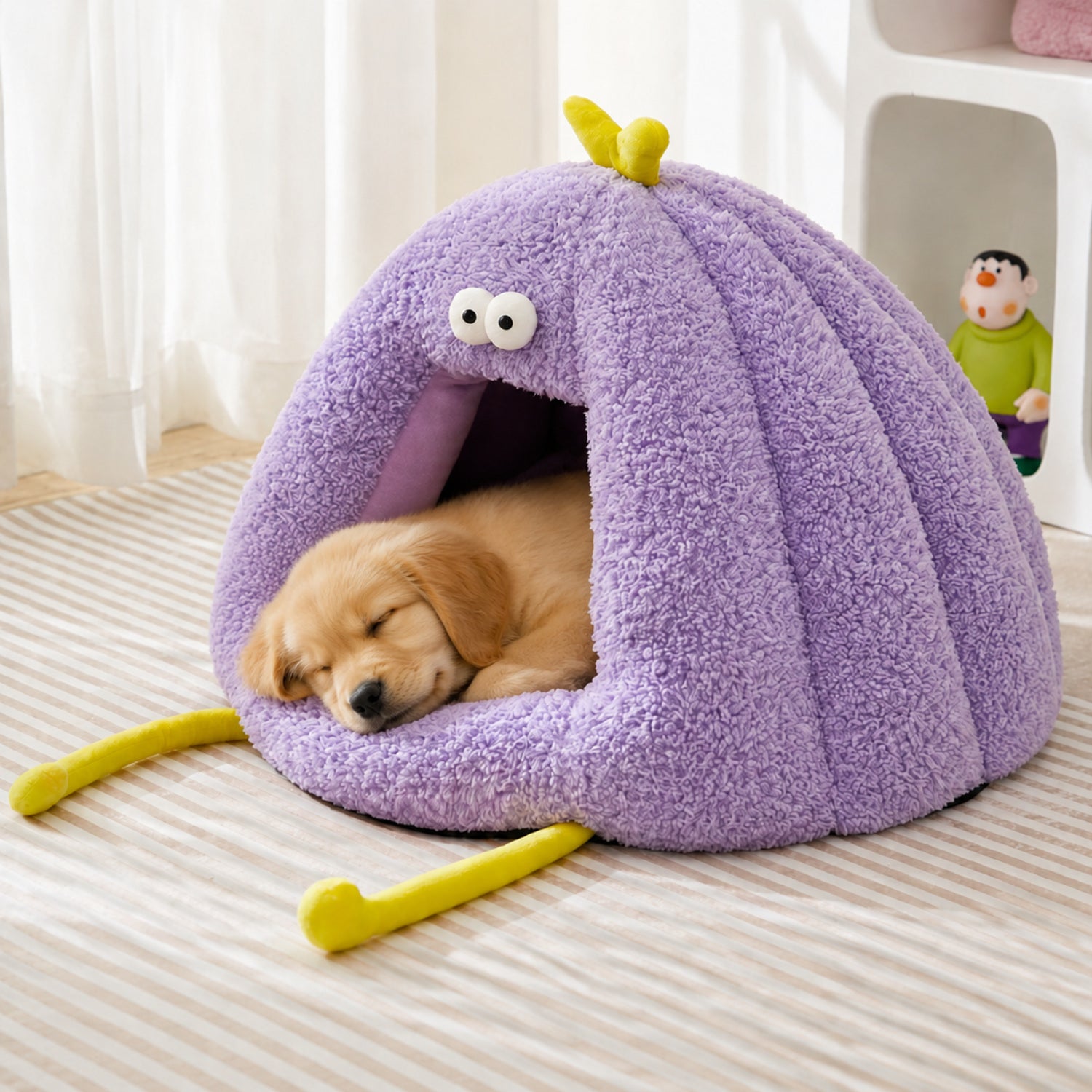 Silly Monster Pet House | Washable Anti-Slip Bed with Removable Cushion