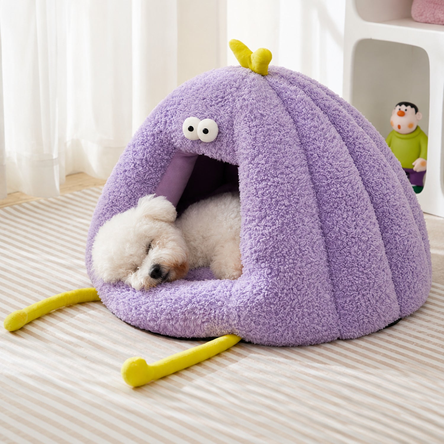 Silly Monster Pet House | Washable Anti-Slip Bed with Removable Cushion