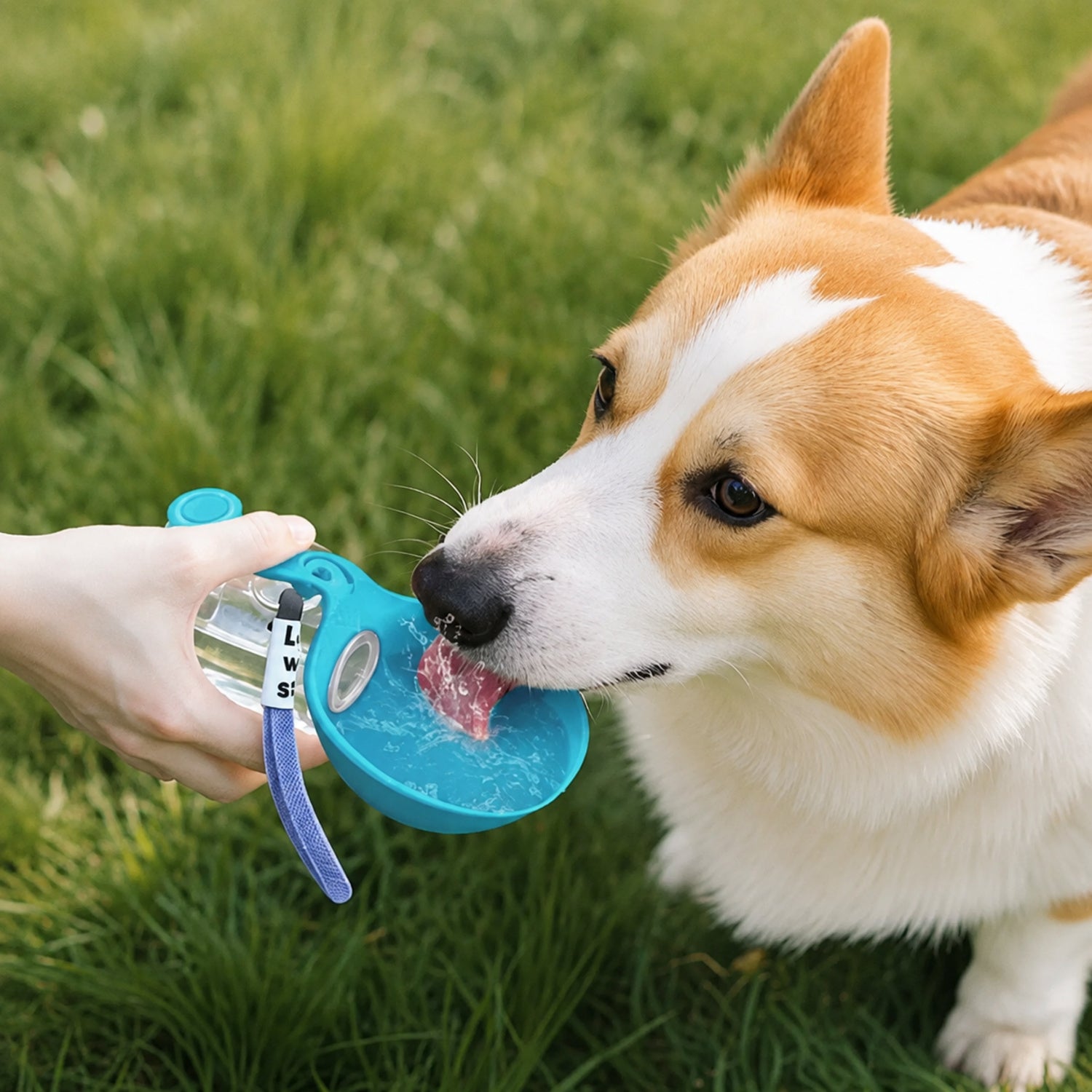Foldable Dog Water Bottle | Collapsible Silicone Drinking Cup | 285 ml Capacity