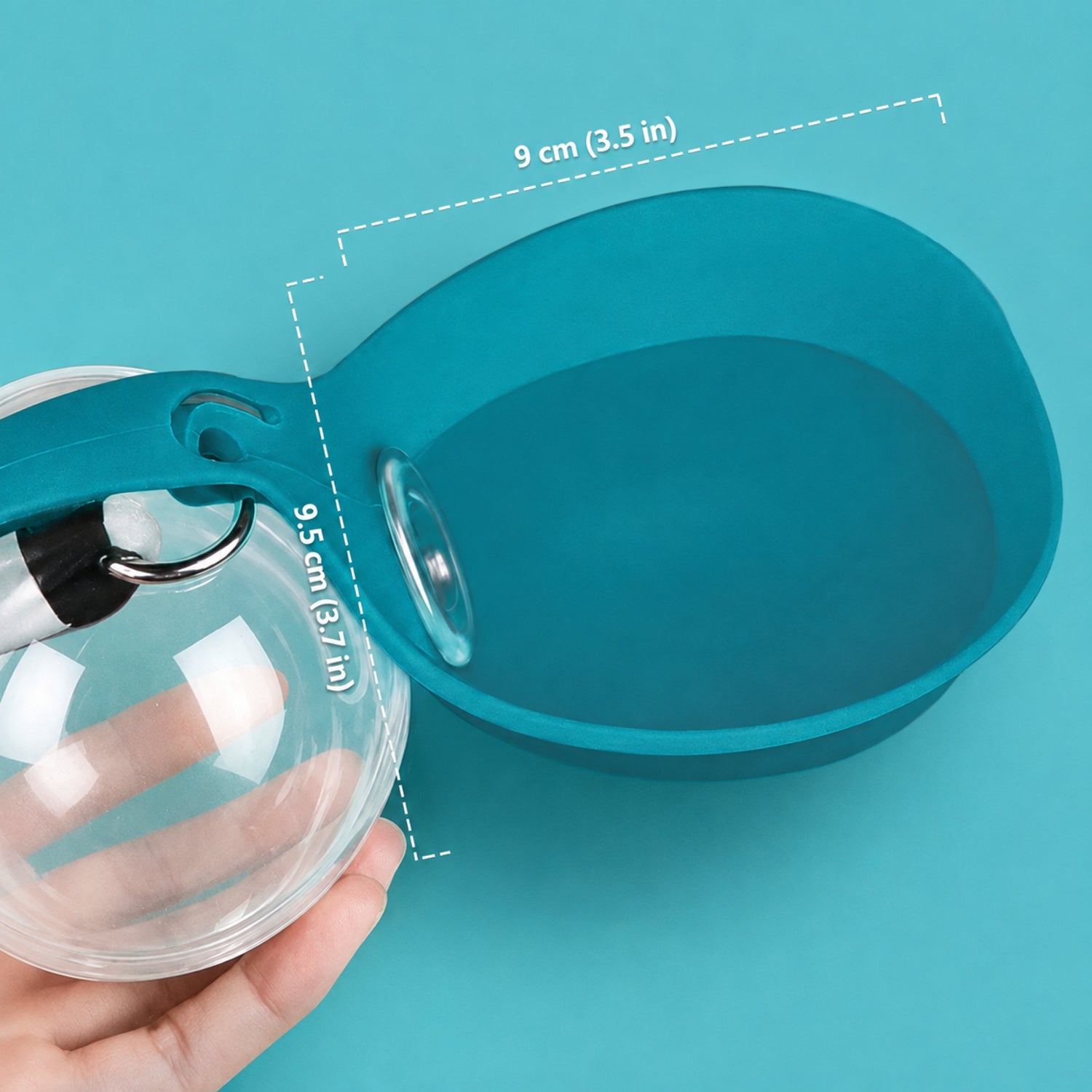Foldable Dog Water Bottle | Collapsible Silicone Drinking Cup | 285 ml Capacity