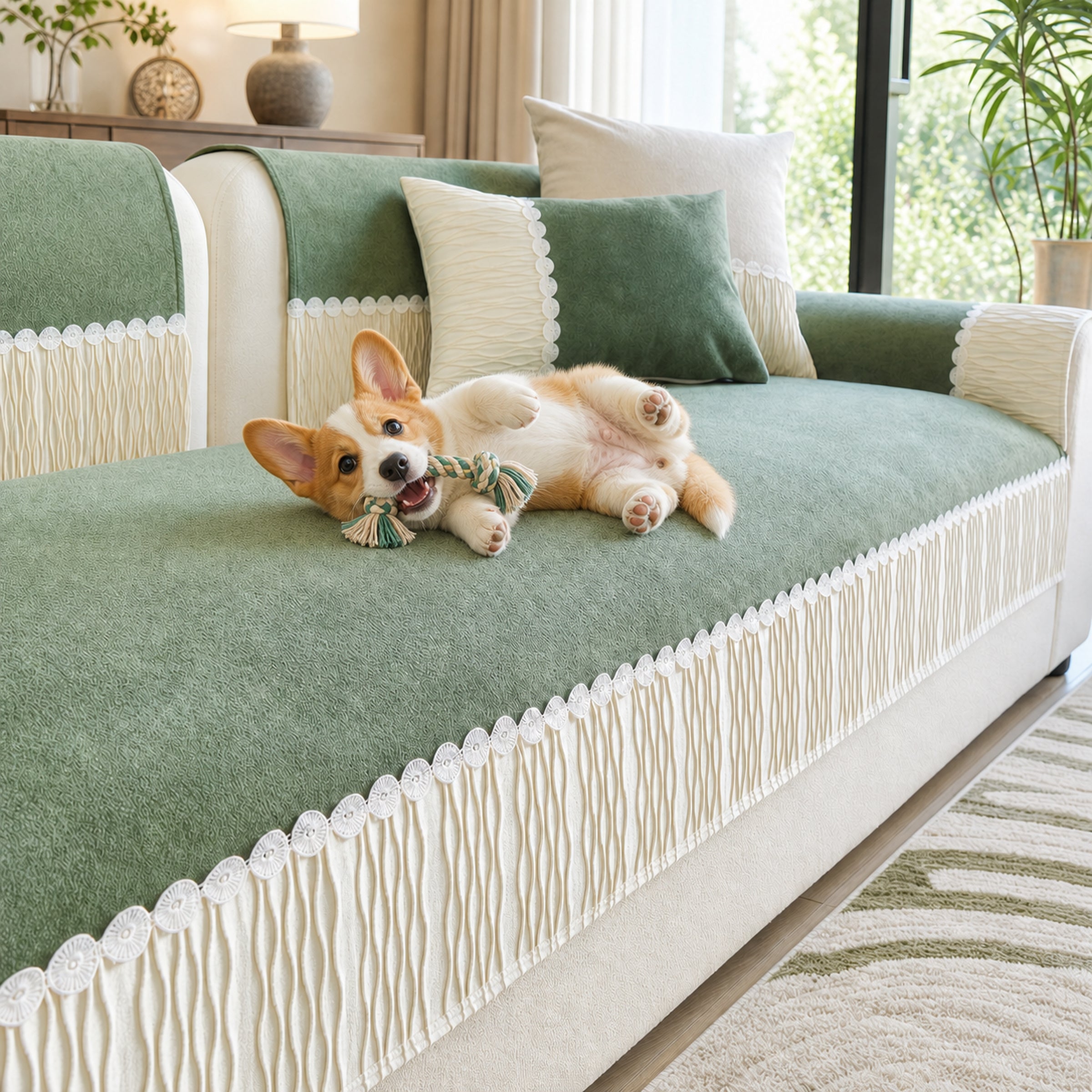 Waterproof Sofa Cover | Easy to Clean | Anti-Scratch Pet Protector