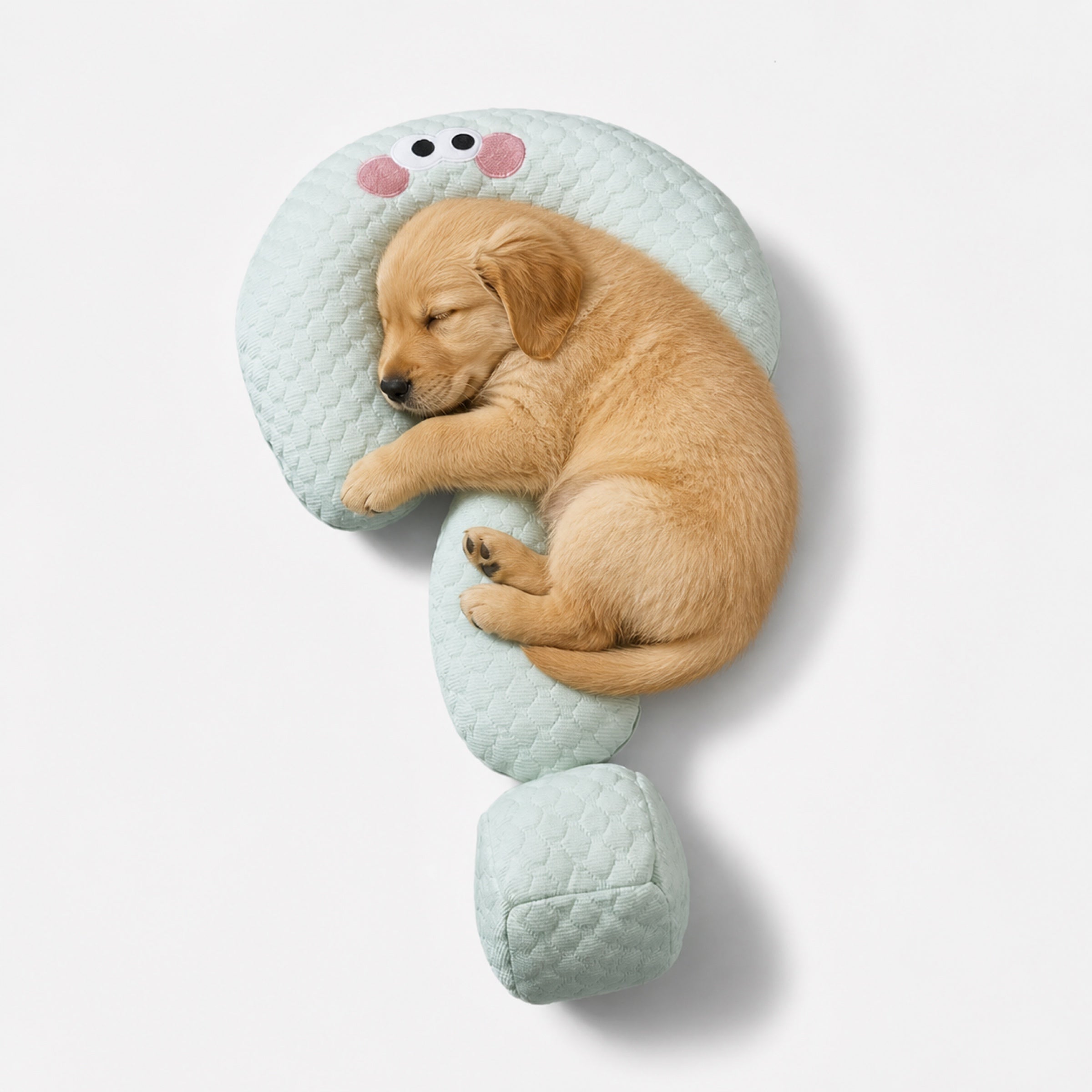 Cooling Dog Pillow | Ice Silk Question Mark Support Cushion