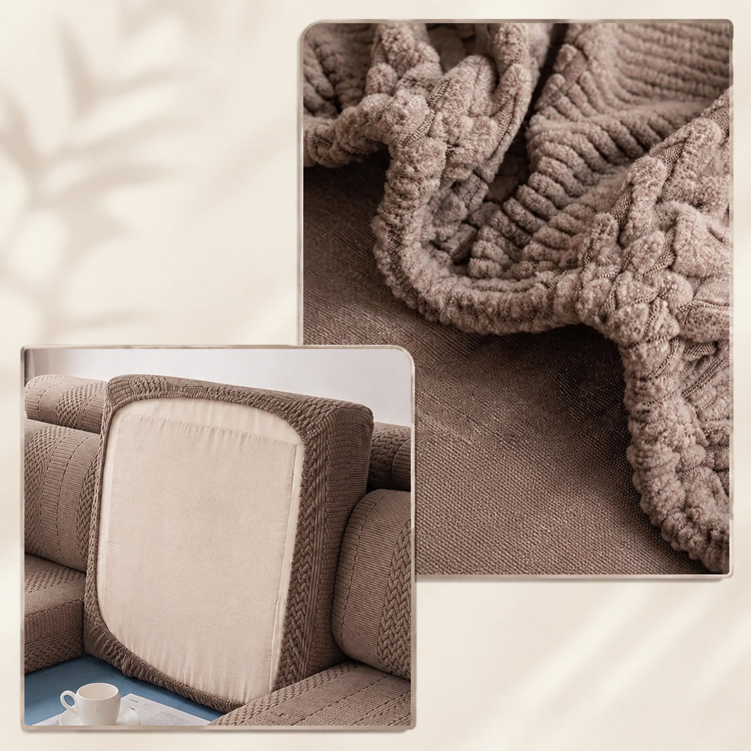 Polar Fleece Sofa Protector | Antistatic Stretch Modular Cover