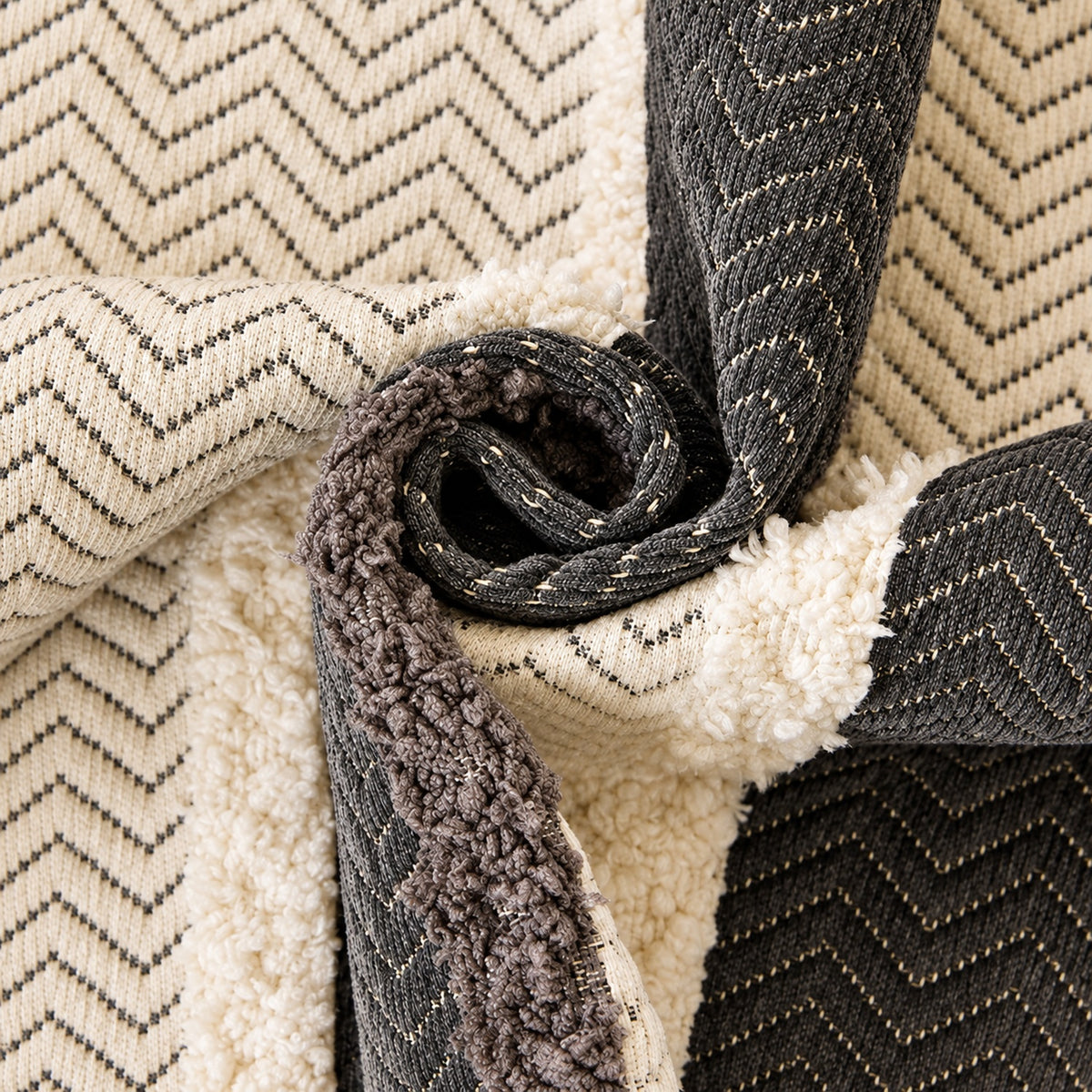 Vintage Striped Sofa Cover | Soft Chenille | Non-Slip, Machine Washable