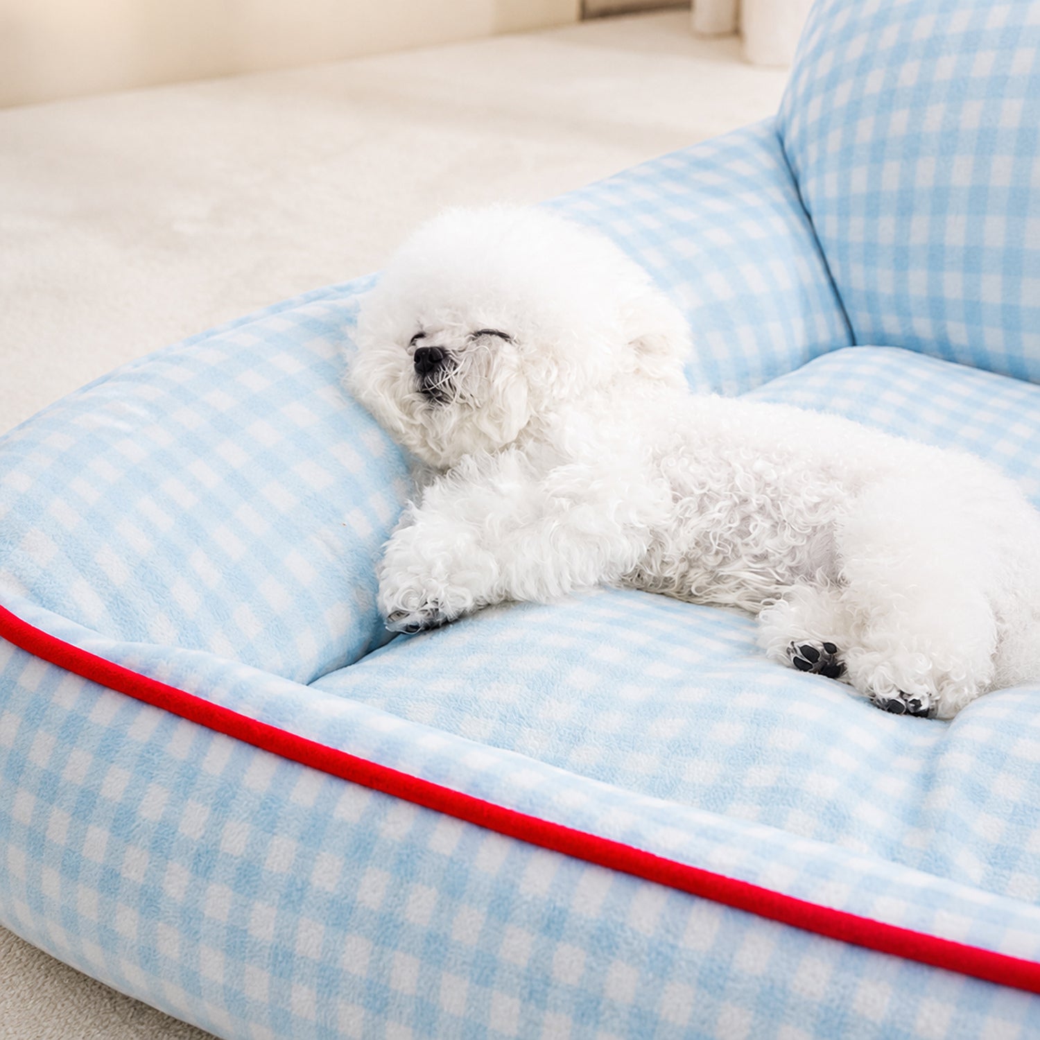 Sweet Baby Pet Bed | All-Season Plush | Washable Supportive Bolster