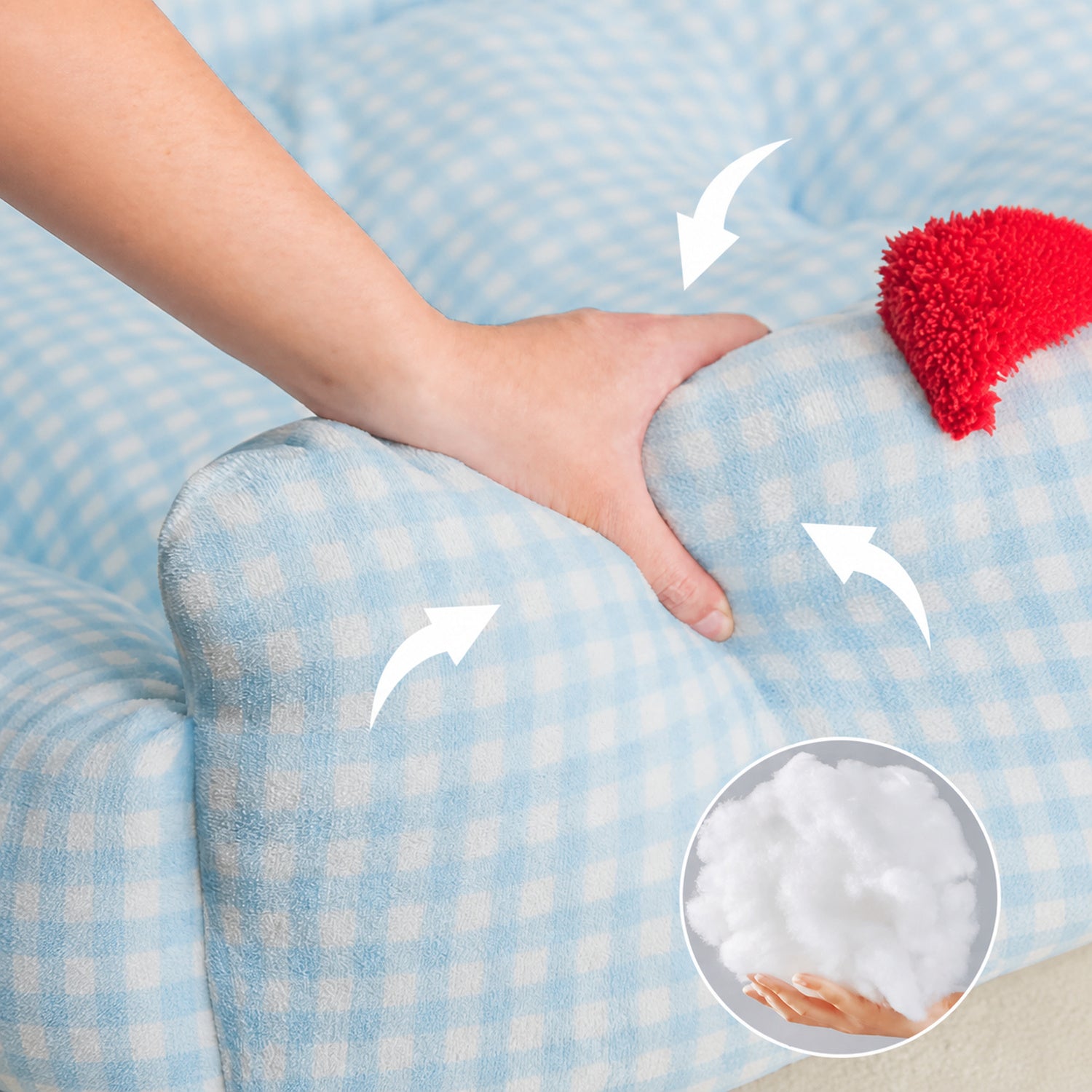Sweet Baby Pet Bed | All-Season Plush | Washable Supportive Bolster