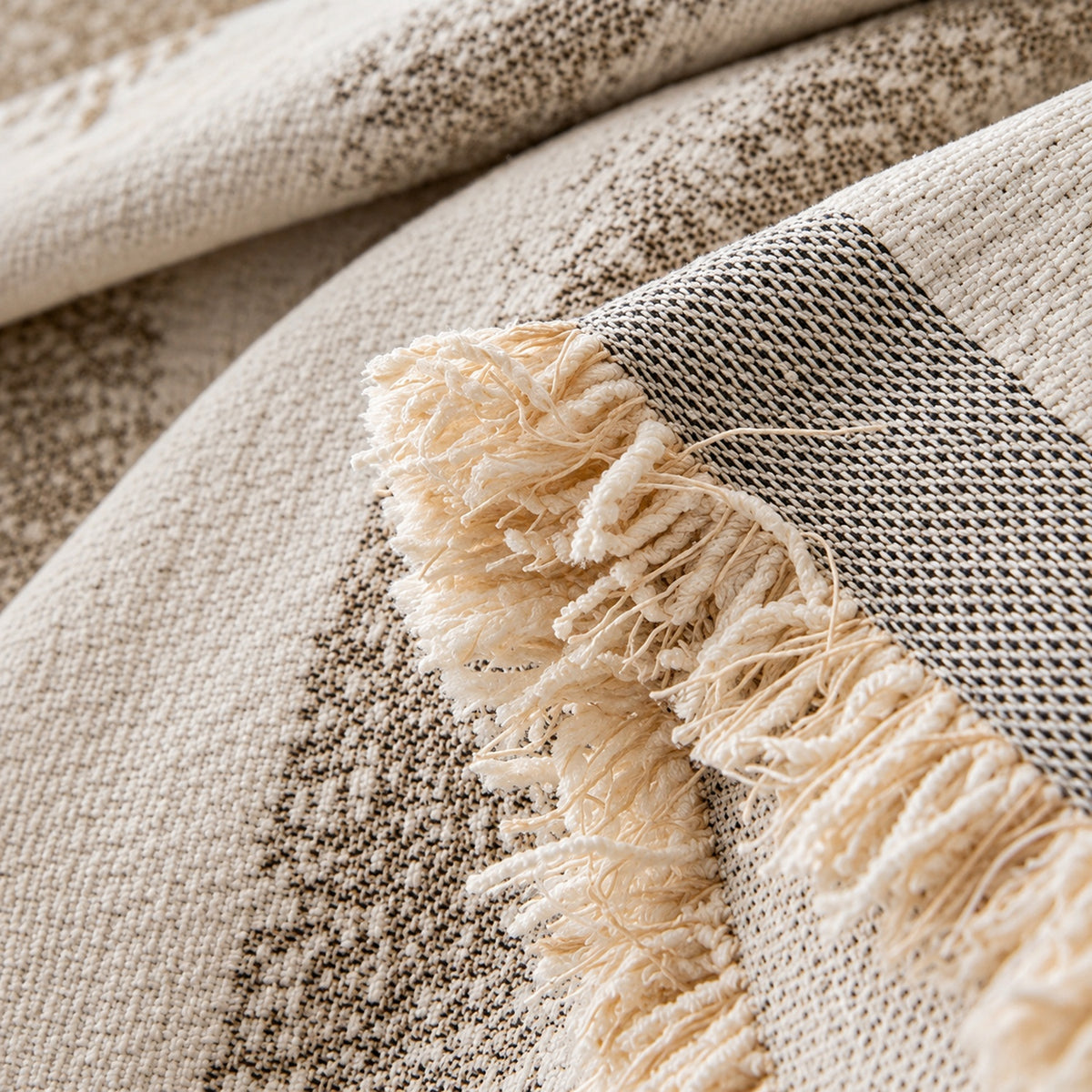 Sofa Cover & Chenille Sofa Throw | Cable Stripe | Washable | For All Seasons