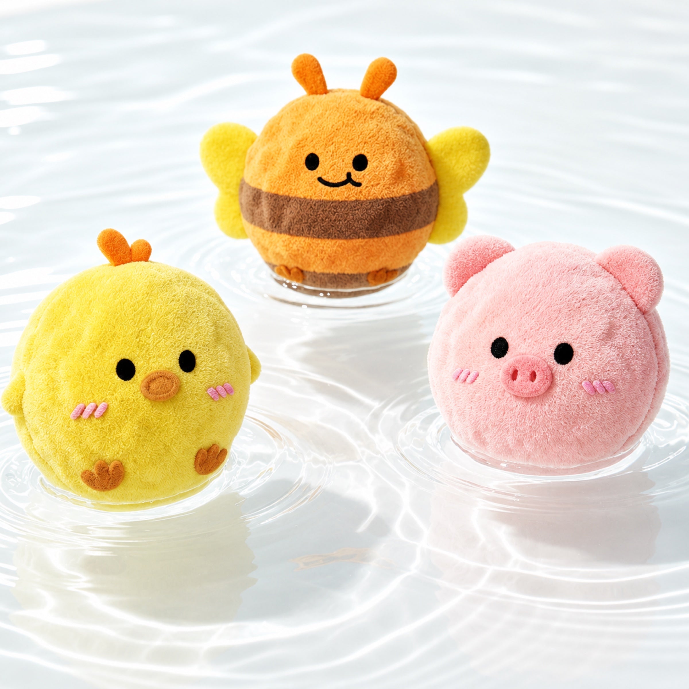 Farm Friends Squeaky Dog Toy Set | Washable Plush Teething Balls