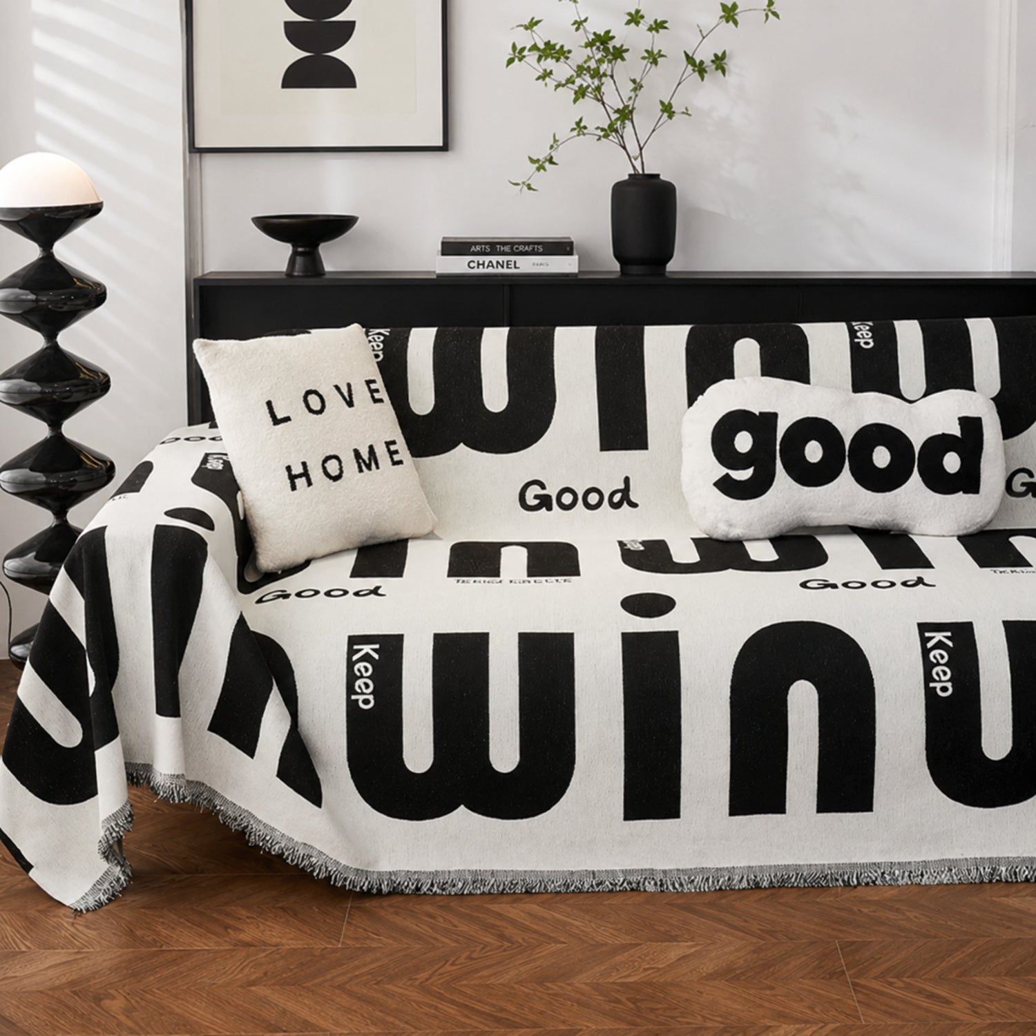 Good Mood Chenille Sofa Throw | Machine-Washable All-Season Sofa Protector