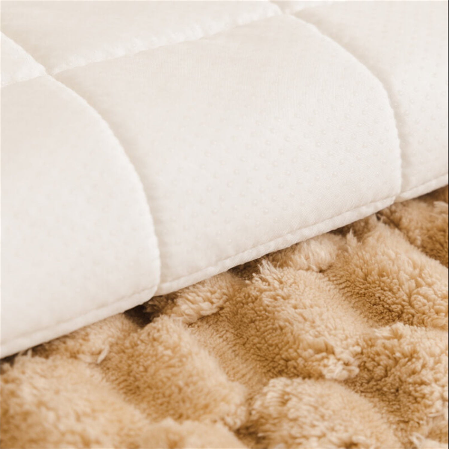 Honeycomb Plush Sofa Protector | Thick Non-Slip Washable Pet-Friendly Cover