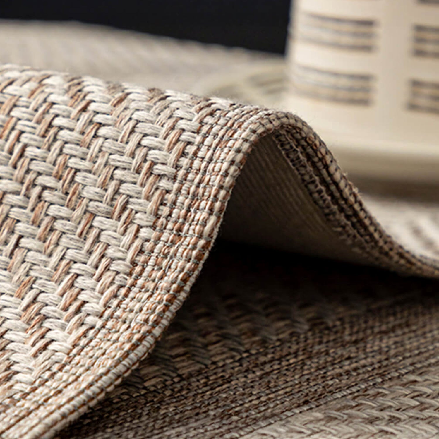 Herringbone Faux Linen Sofa Protector | Breathable Non-Slip Washable Cover
