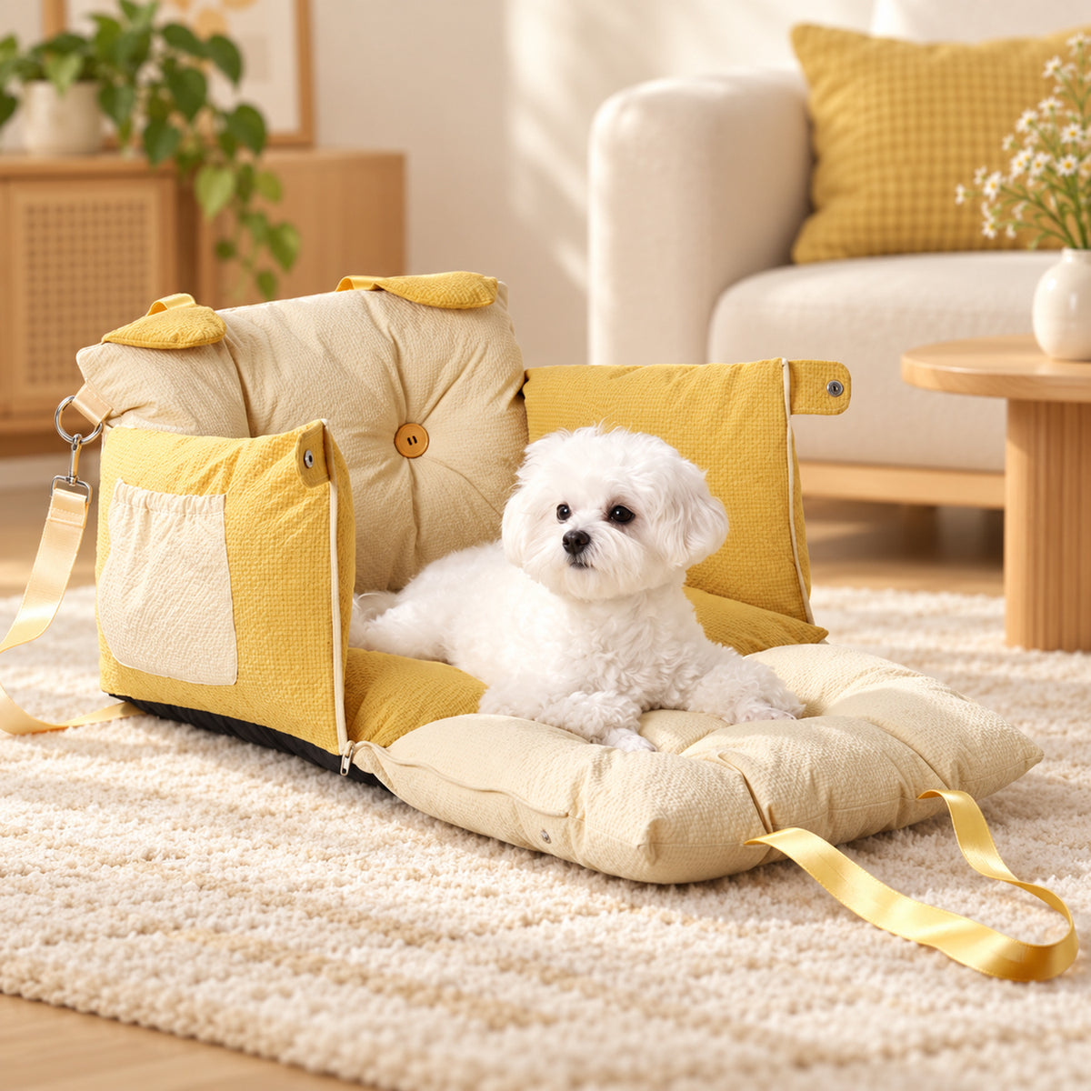 Animal Pet Car Seat & Bed for Small Dogs & Cats
