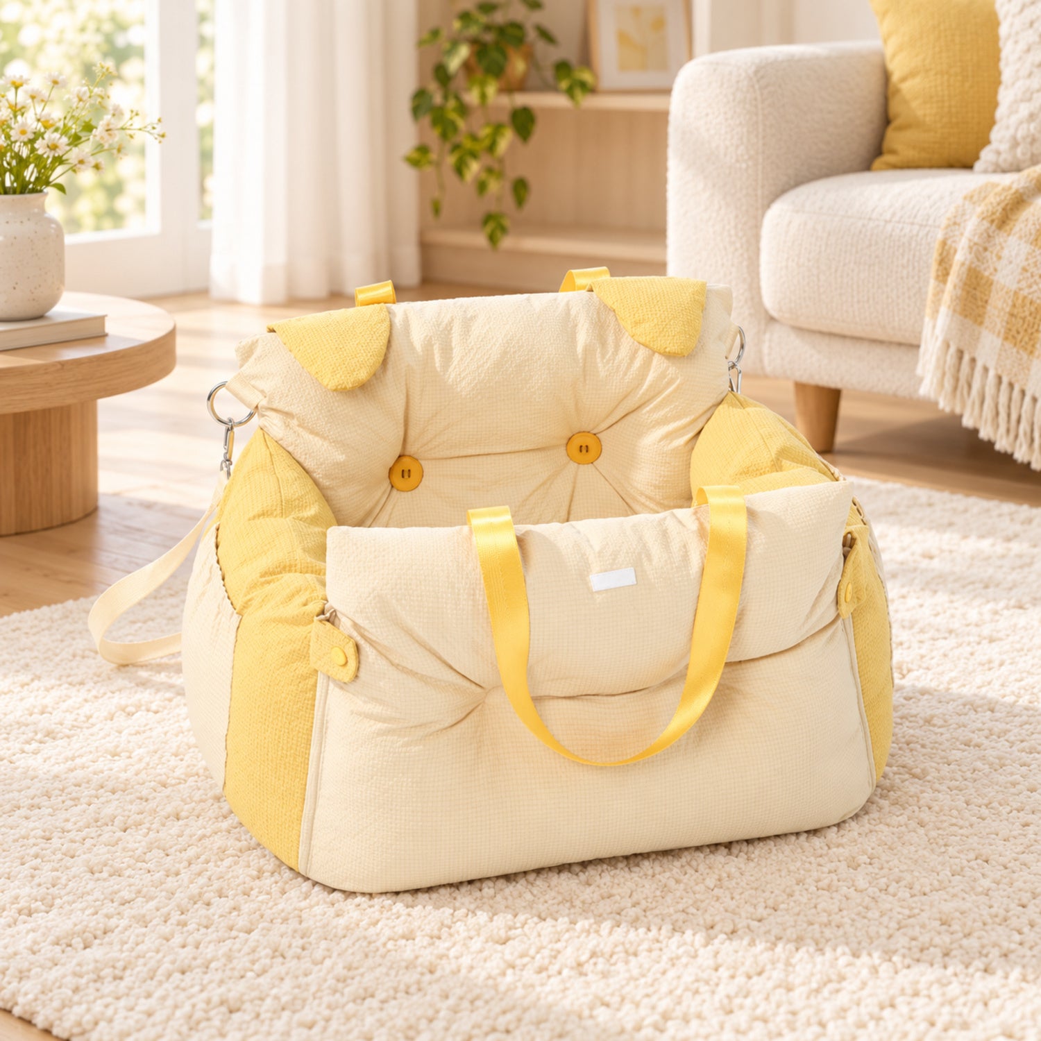 Animal Pet Car Seat & Bed for Small Dogs & Cats