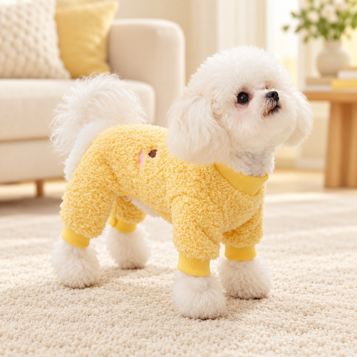 Dog Jumper | Cuddly Critters | Soft Fleece with Legs and Lead Ring