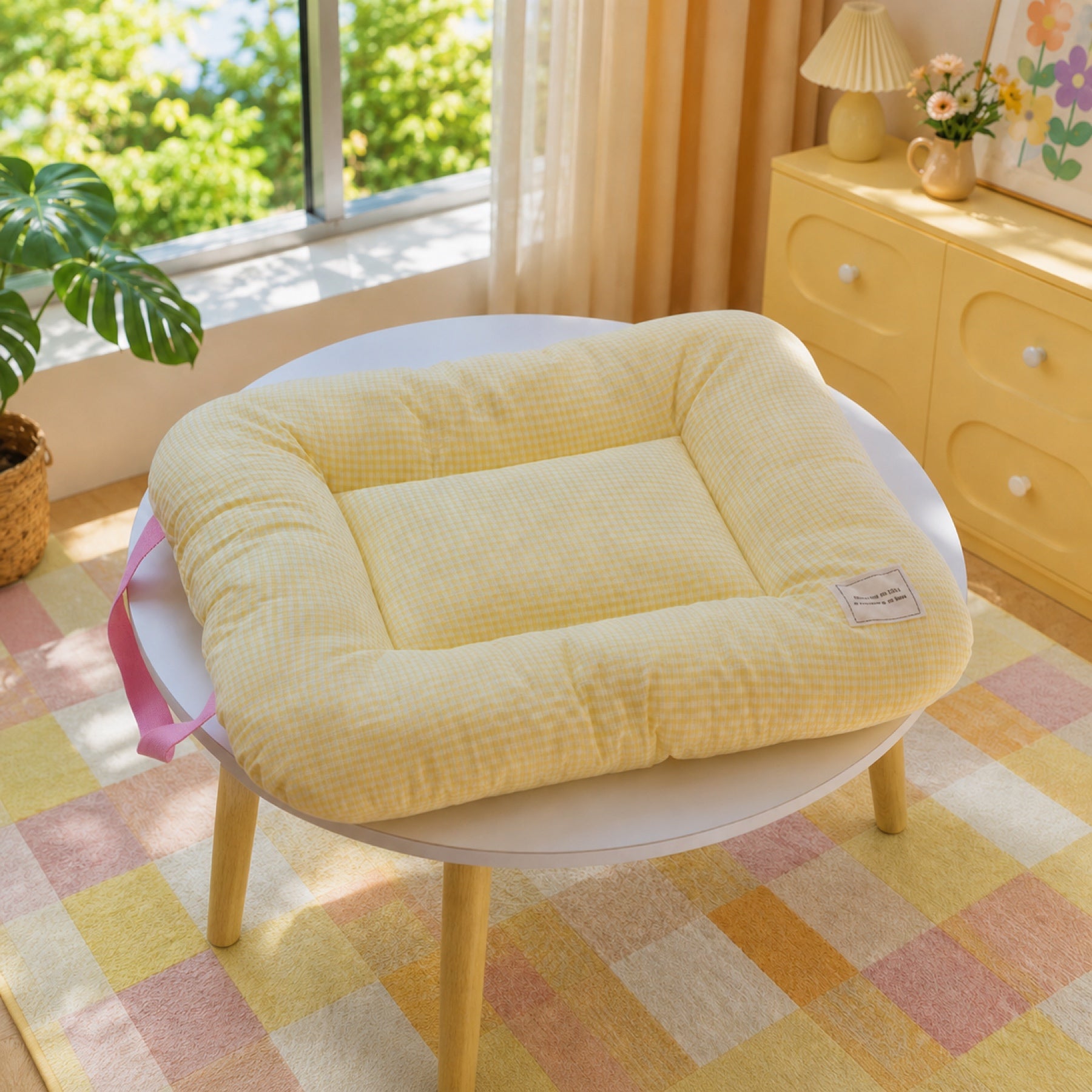 All-Season Pet Mat | Quilted Dog & Cat Bed | Soft Cushioned Portable Design