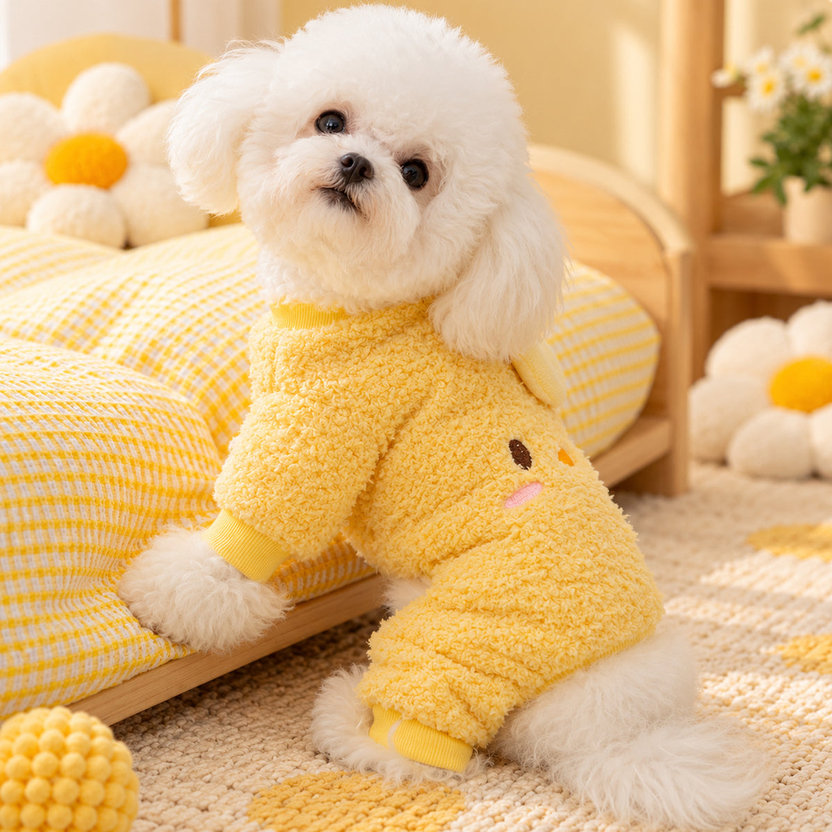 Dog Jumper | Cuddly Critters | Soft Fleece with Legs and Lead Ring